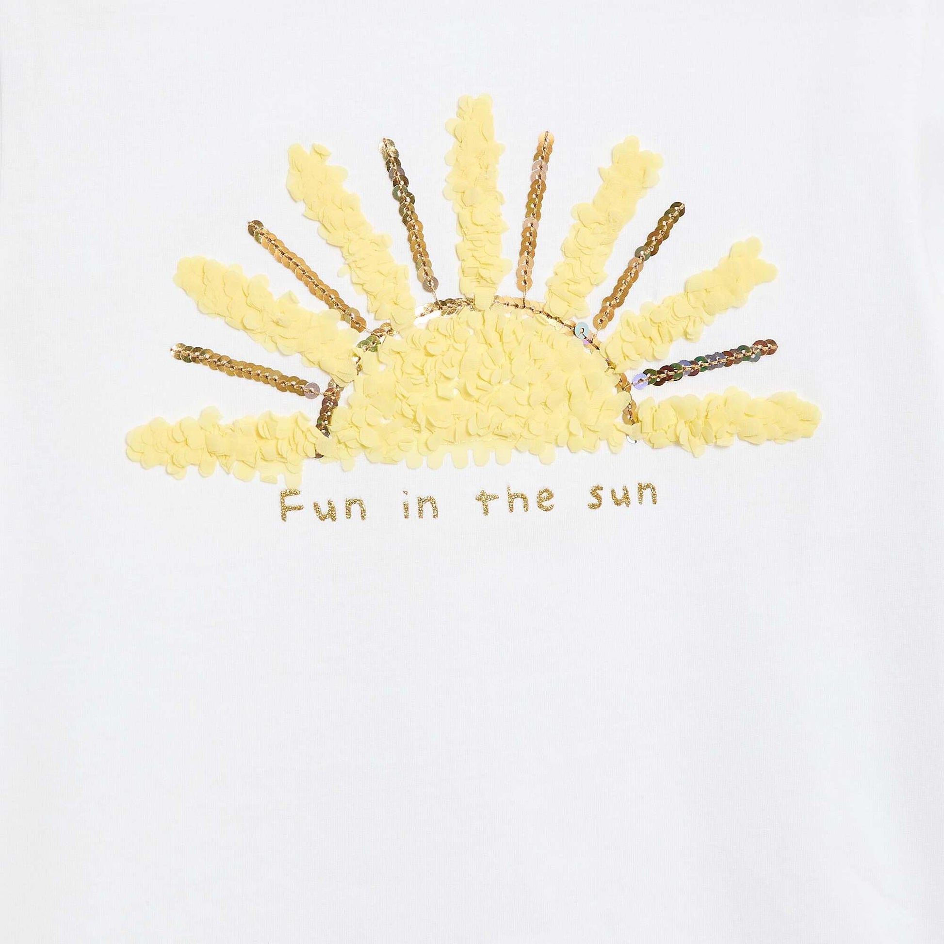 Short-sleeved T-shirt with design WHITE