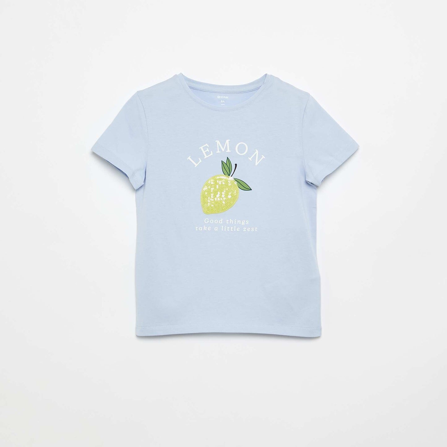 Short-sleeved T-shirt with design BLUE