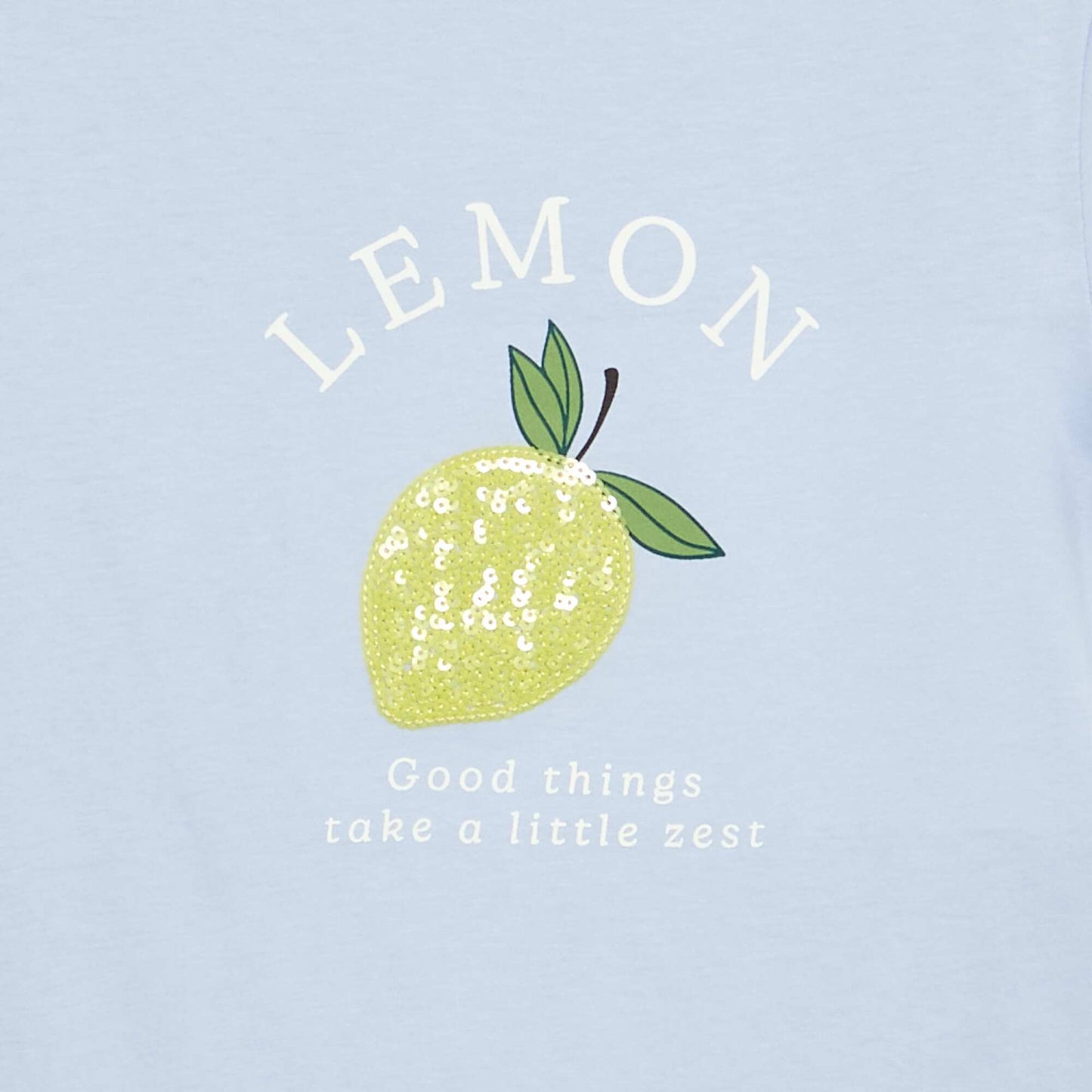 Short-sleeved T-shirt with design BLUE