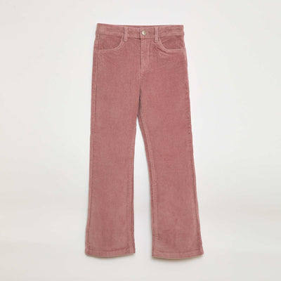 Flare Velvet Trousers PINK