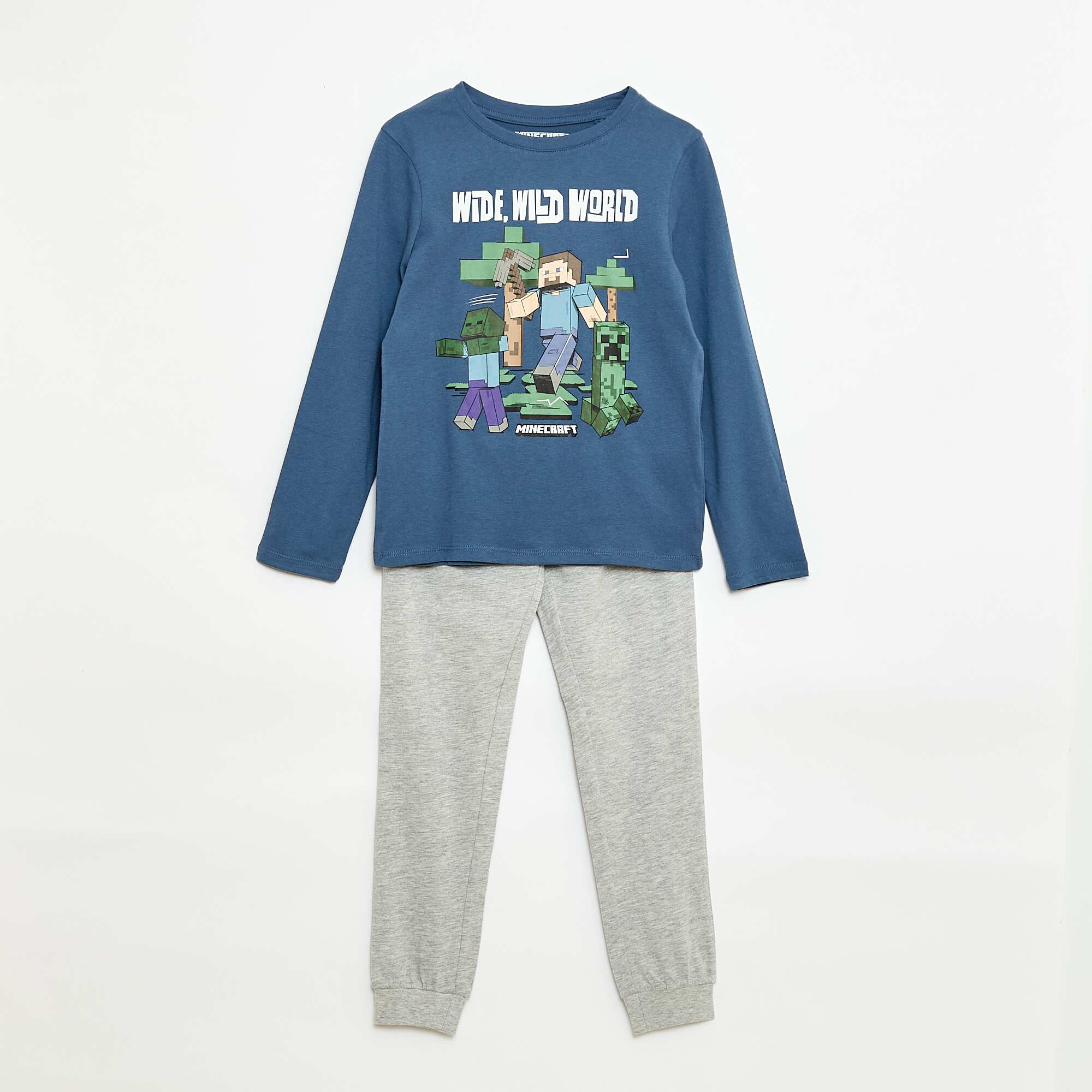 Minecraft Two-Piece Long Pyjama Set GREEN – Kiabi