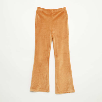 Wide Leg Corduroy Leggings BROWN
