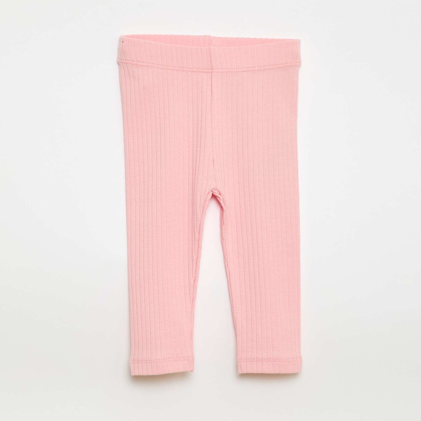 Pack of 2 Ribbed Leggings BEIGE