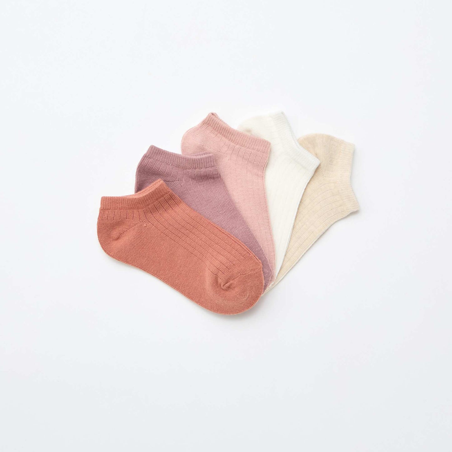5-Pack Cotton Socks PINK