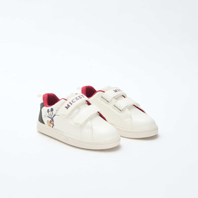 Mickey Mouse' Velcro Sneakers - Disney WHITE