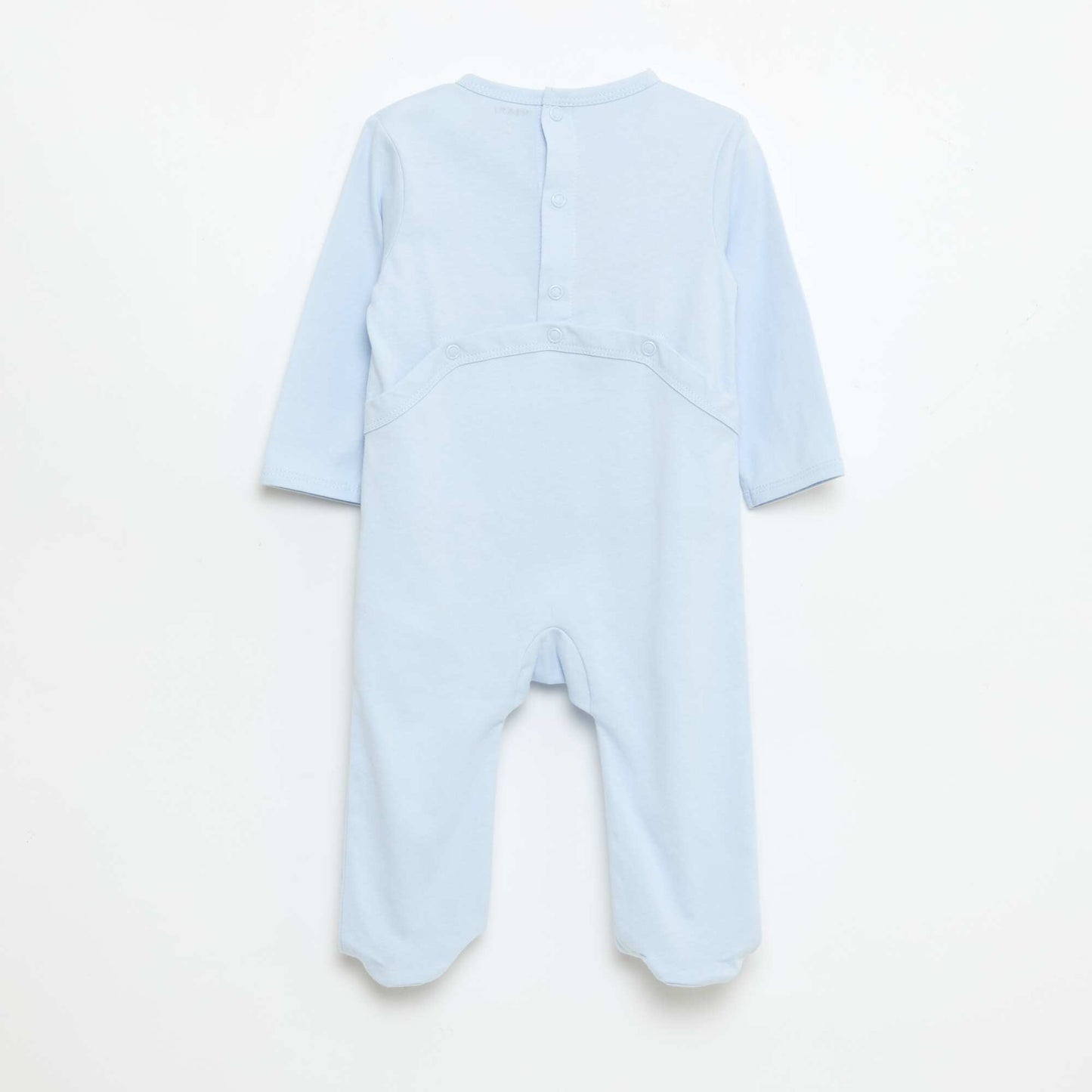 Long-Sleeved Footed Pajamas BLUE