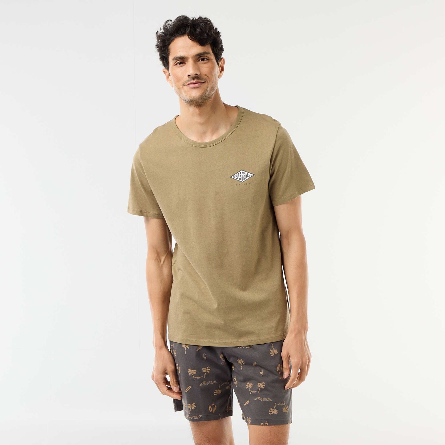 Short pajama set t-shirt + shorts - 2 pieces GREEN