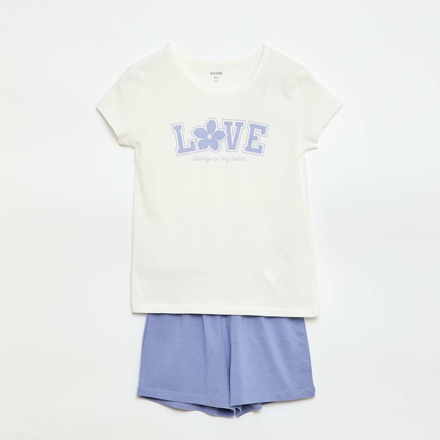 Short pajama set - 2 pieces WHITE