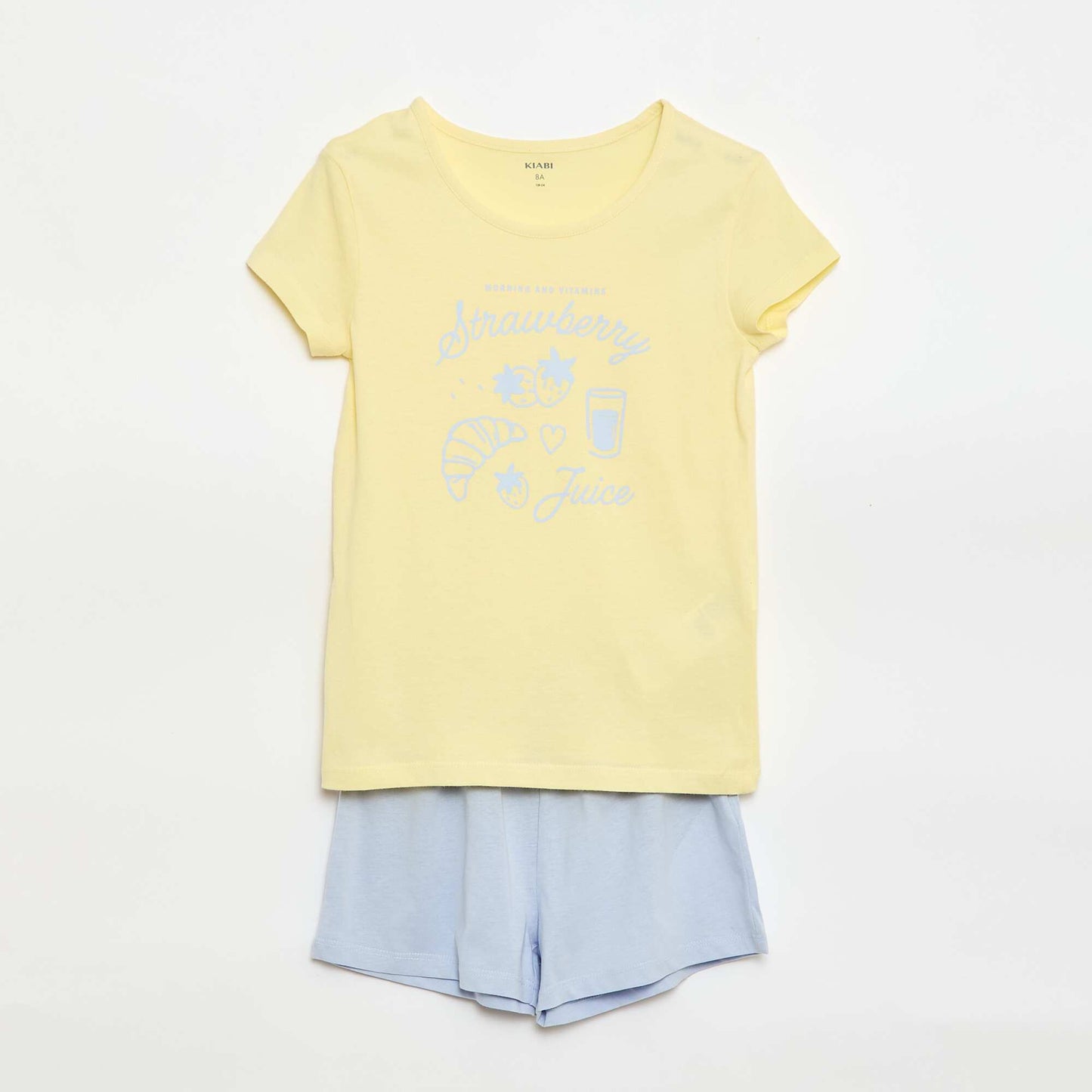 Short pajama set - 2 pieces YELLOW