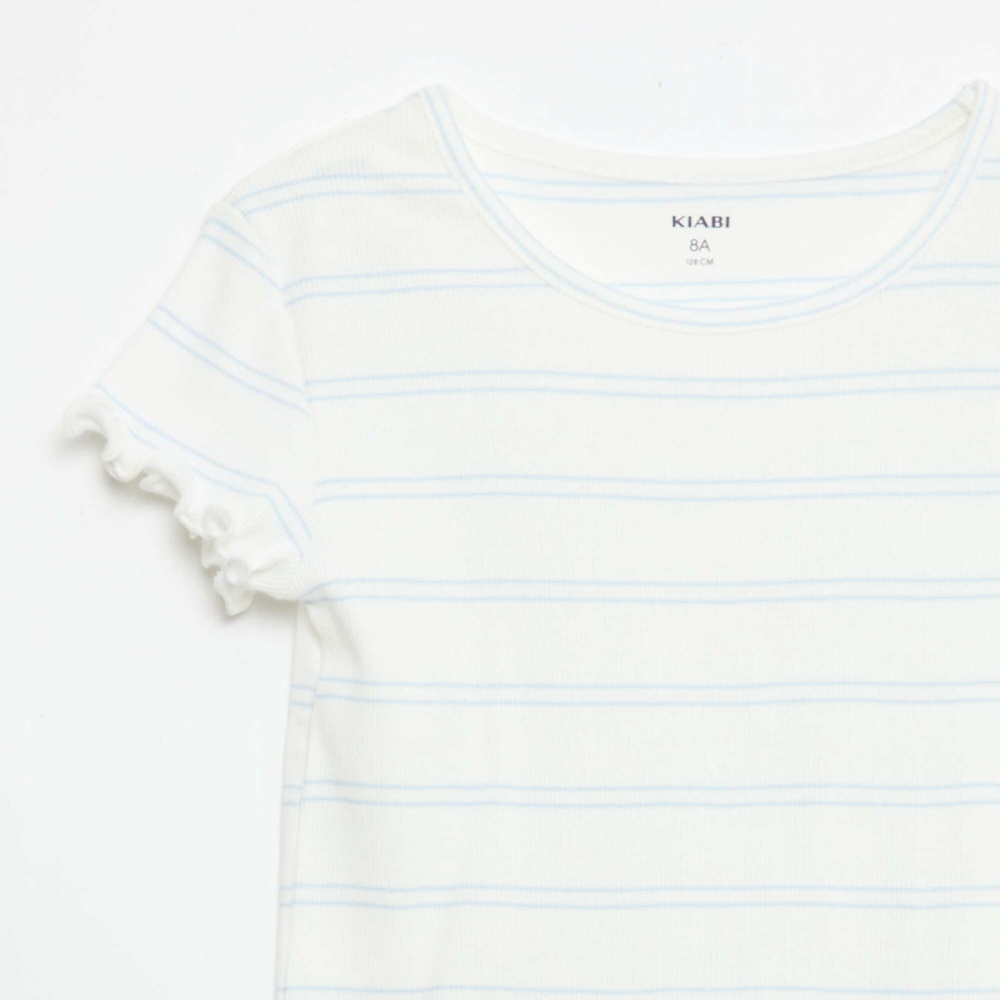 Ribbed Cotton Top & Shorts Pajama Set WHITE