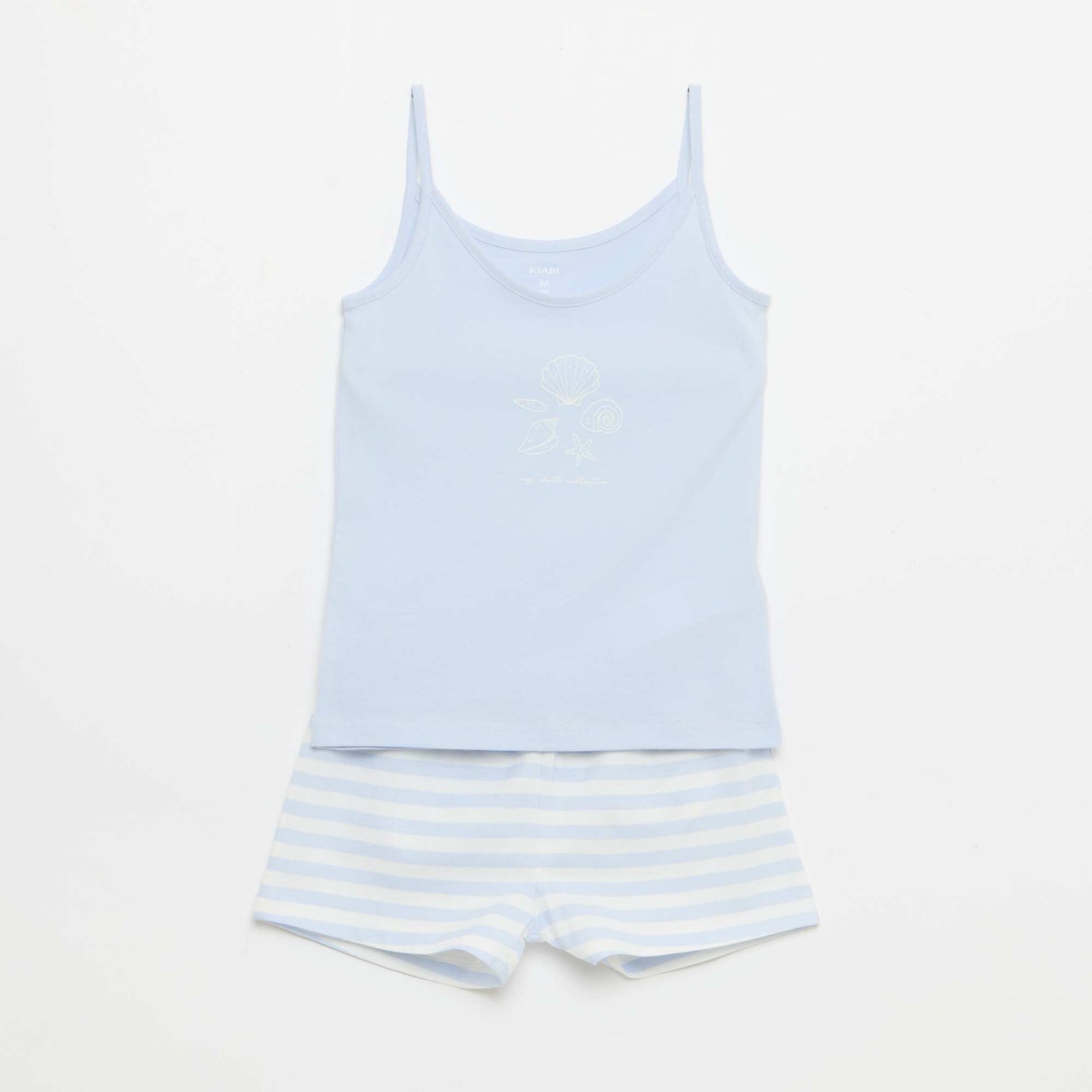 2-Piece Short Pyjama Set: Tank Top & Shorts BLUE
