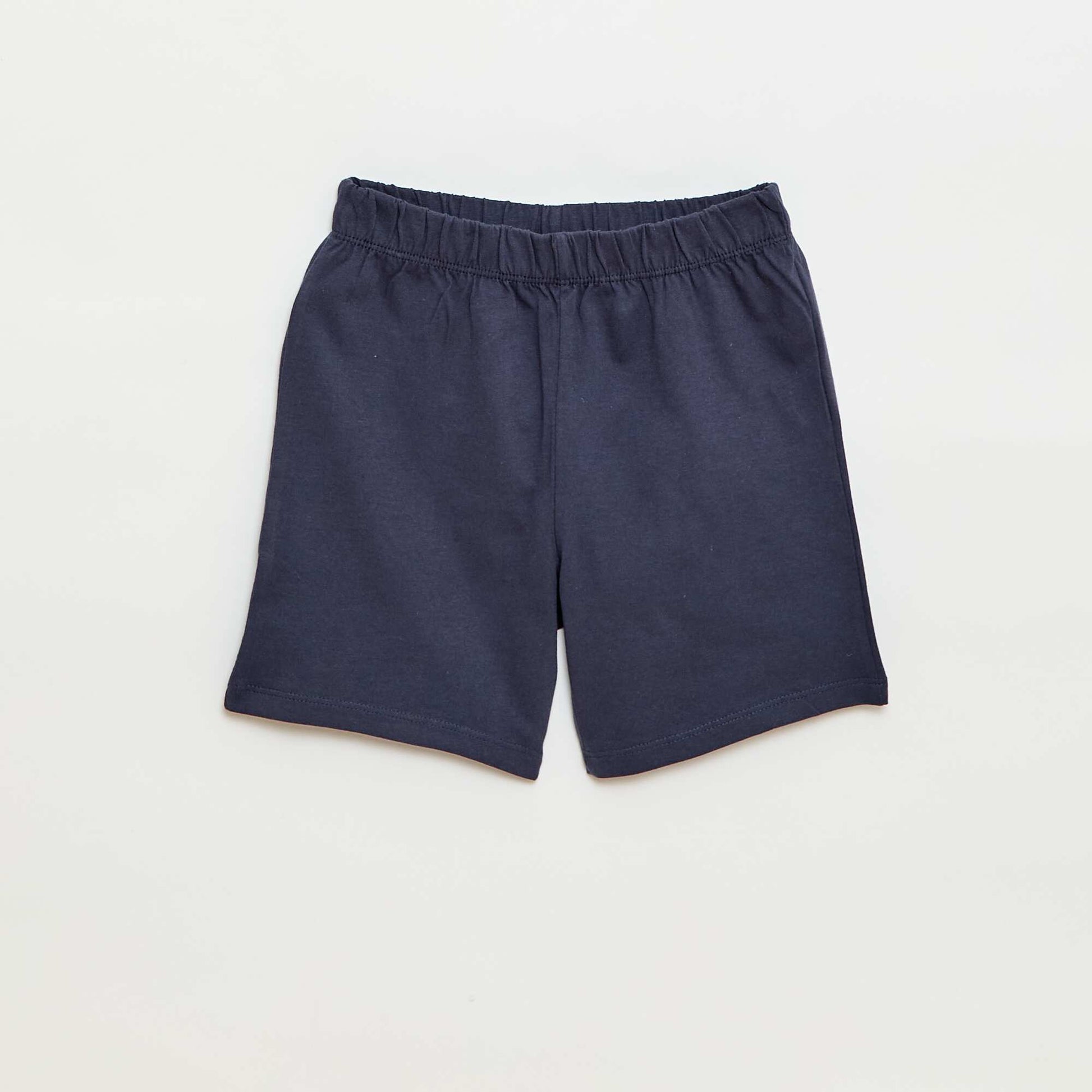 2-piece short pajama set: T-shirt and shorts BLUE