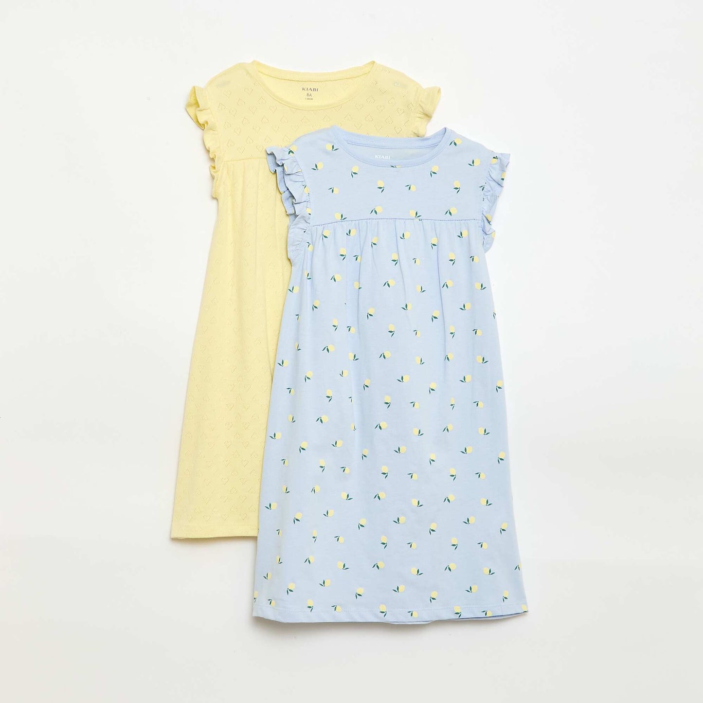 2-Pack Short-Sleeved Nightdresses BLUE
