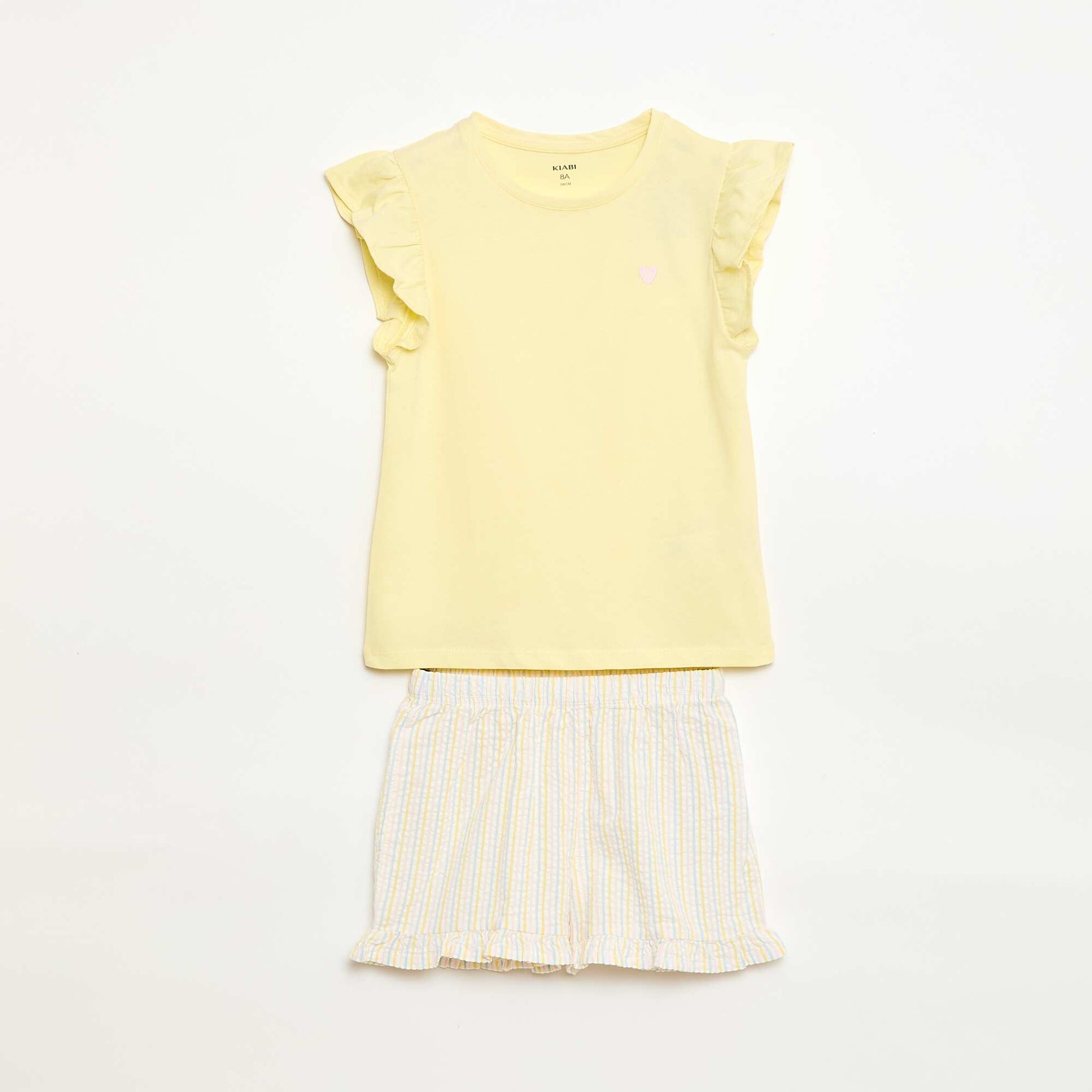 Short T-shirt + Shorts Pyjama Set - 2 pieces YELLOW