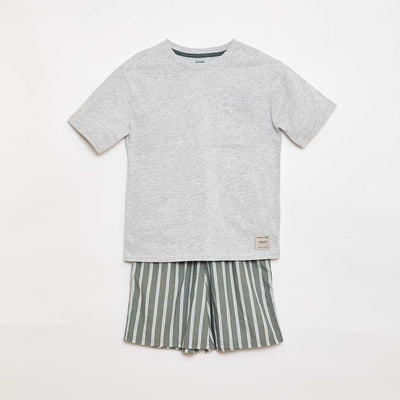 2-Piece Short Pajama Set GREEN