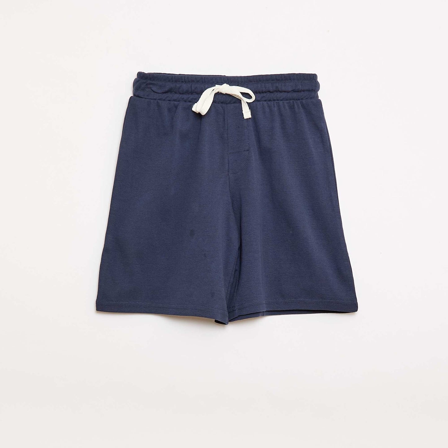 Short-Sleeved Cotton Pajama Set BLUE