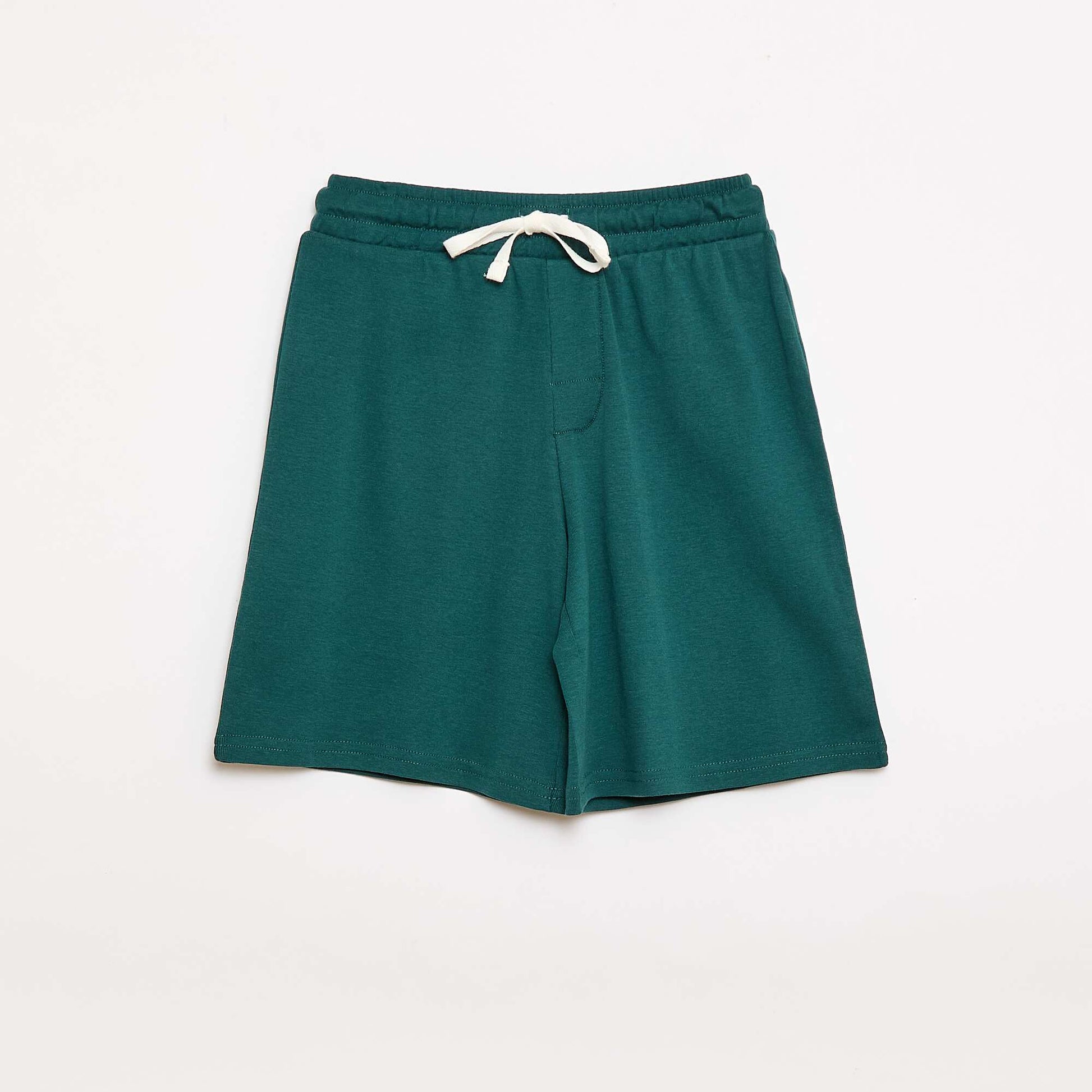 Short-Sleeved Cotton Pajama Set GREEN