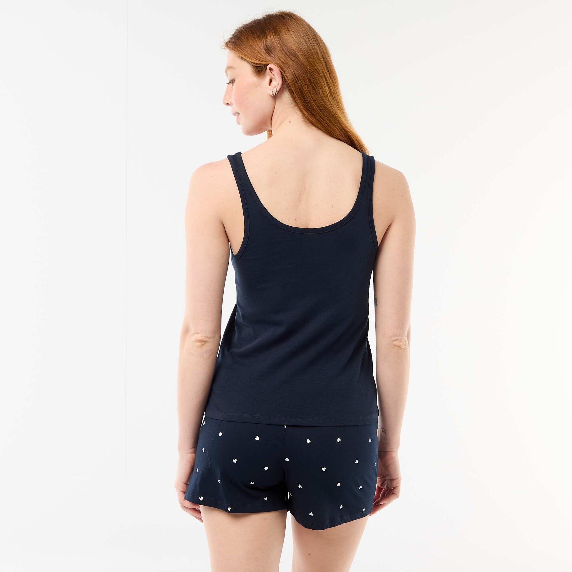 Printed short pyjamas - 2 pieces BLUE