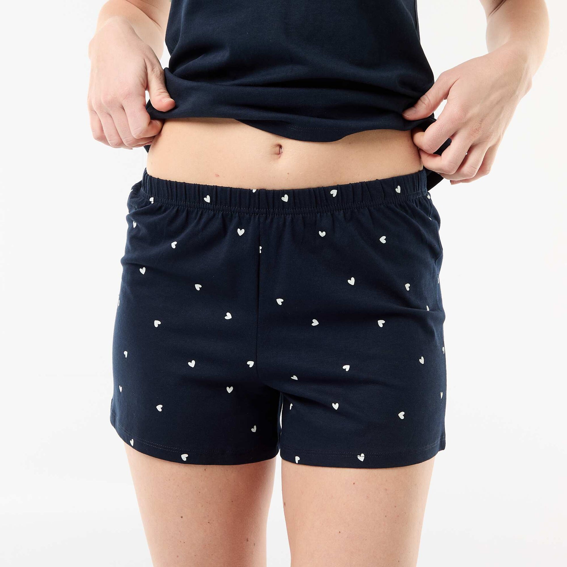 Printed short pyjamas - 2 pieces BLUE