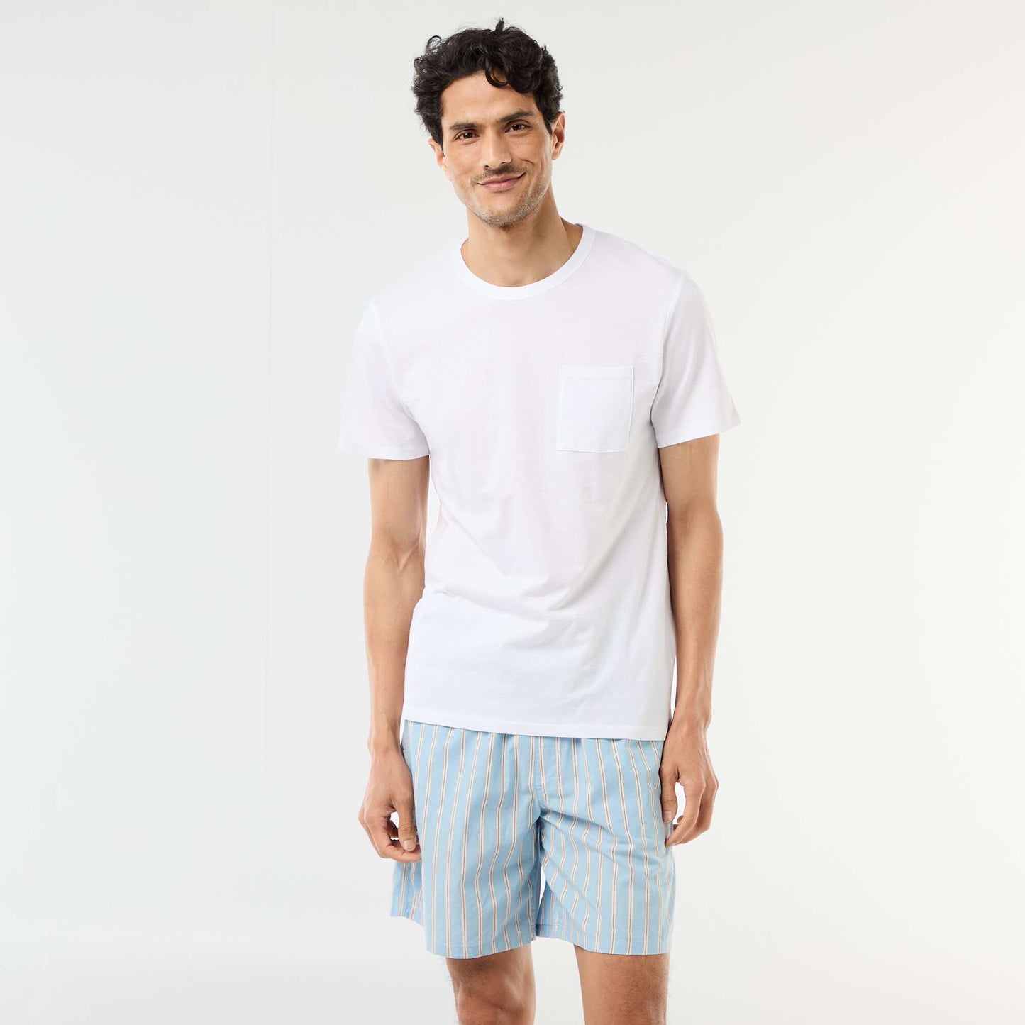 Short pajama set t-shirt + shorts - 2 pieces BLUE
