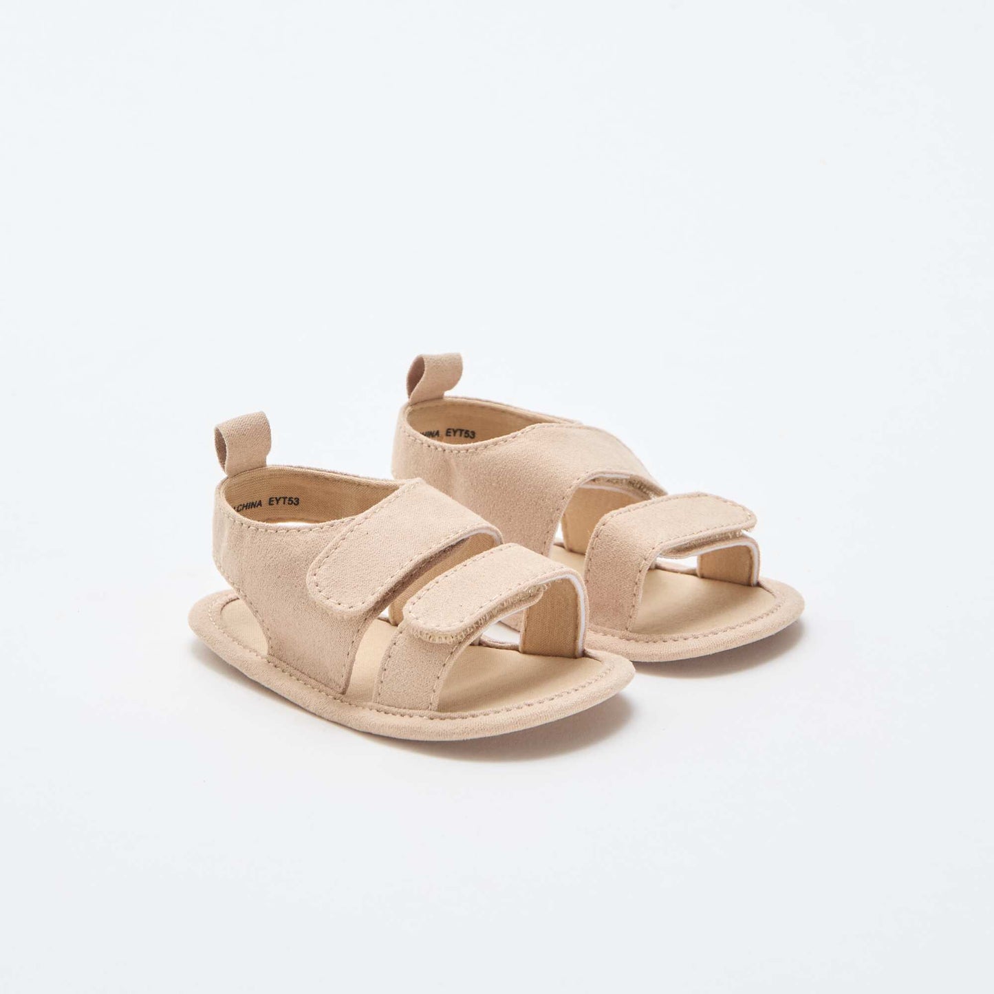 Soft sandals with 2 straps BEIGE