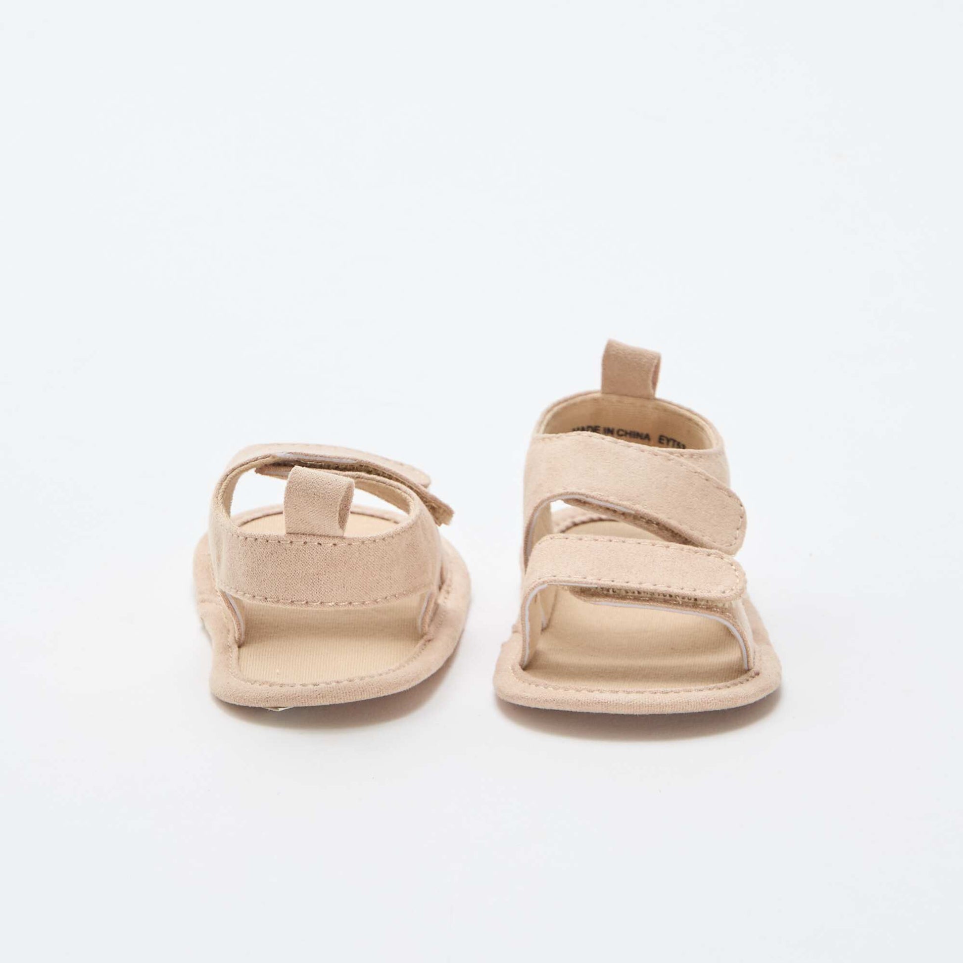 Soft sandals with 2 straps BEIGE