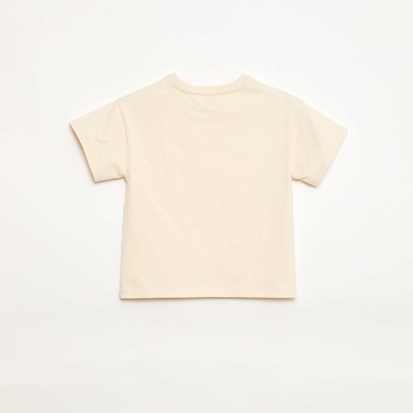 Short-sleeved Tough Cotton T-shirt BEIGE