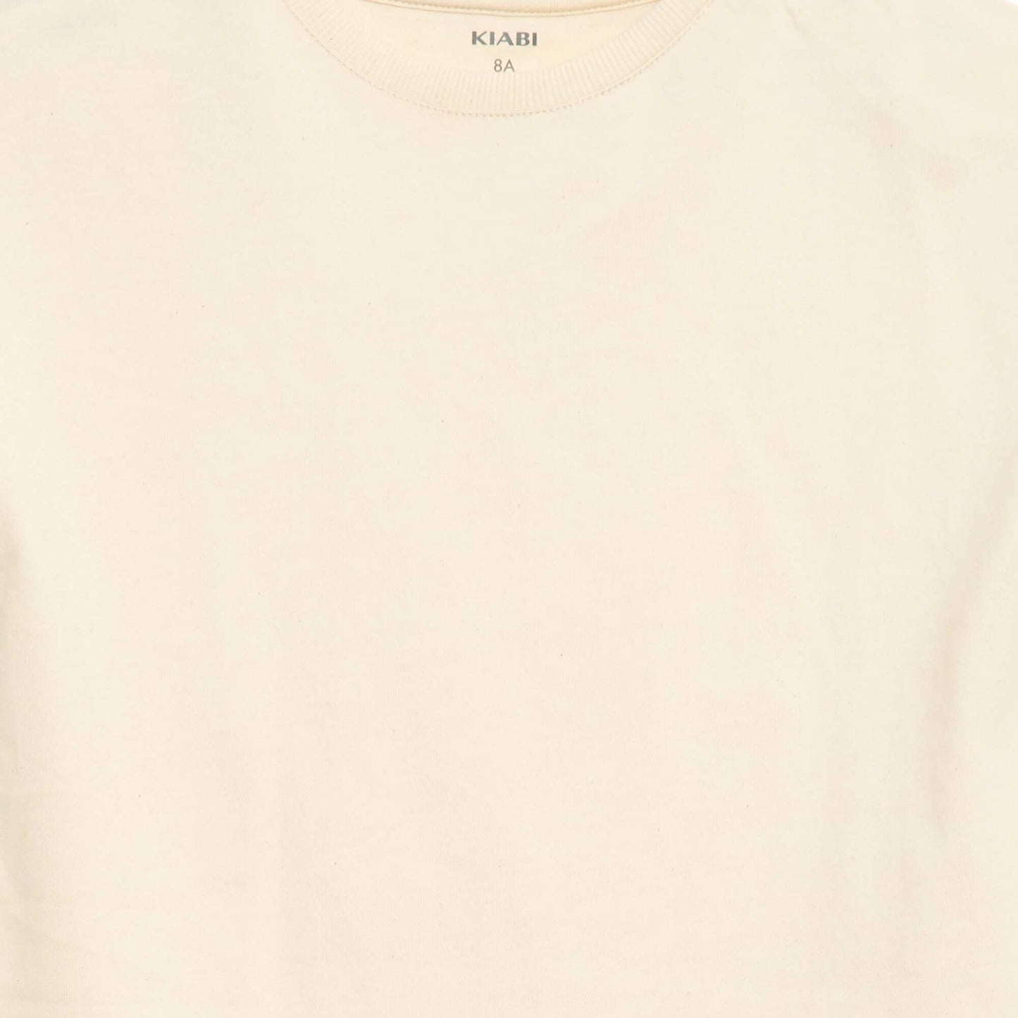 Short-sleeved Tough Cotton T-shirt BEIGE