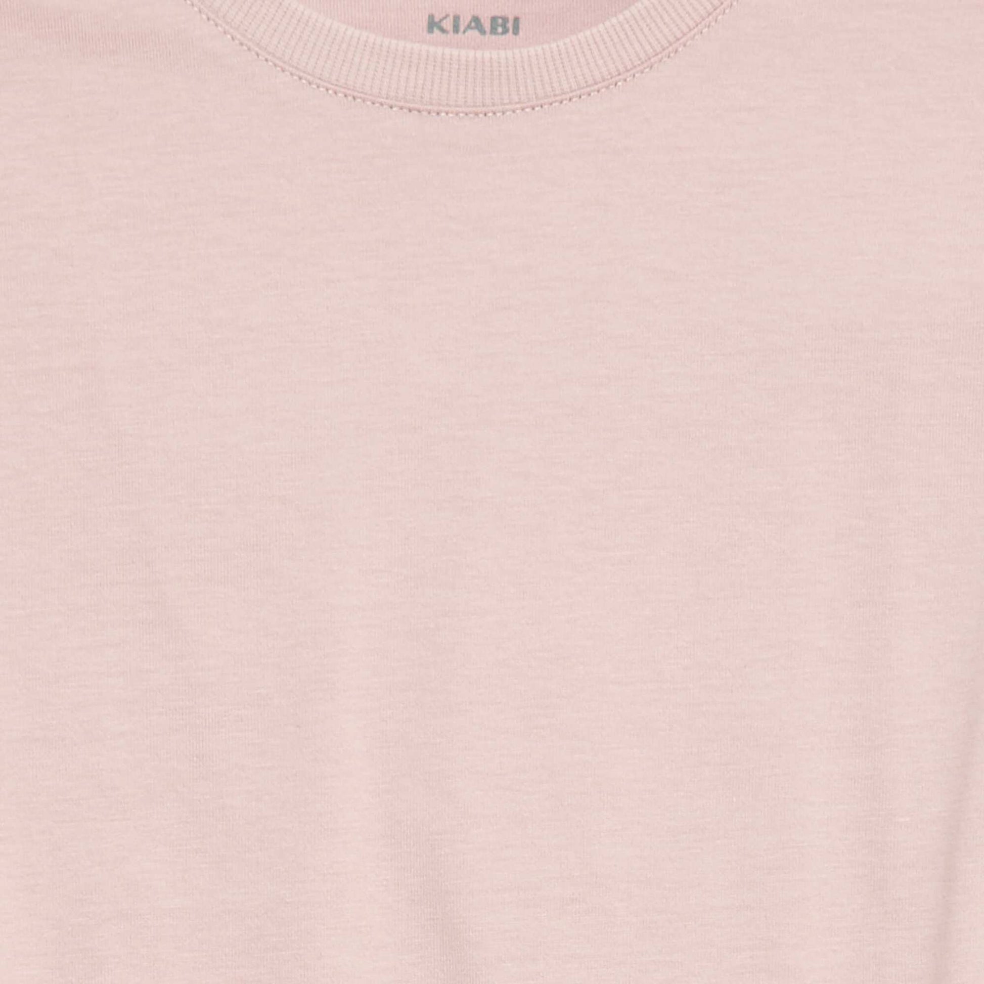 Short-sleeved jersey knit T-shirt PURPLE