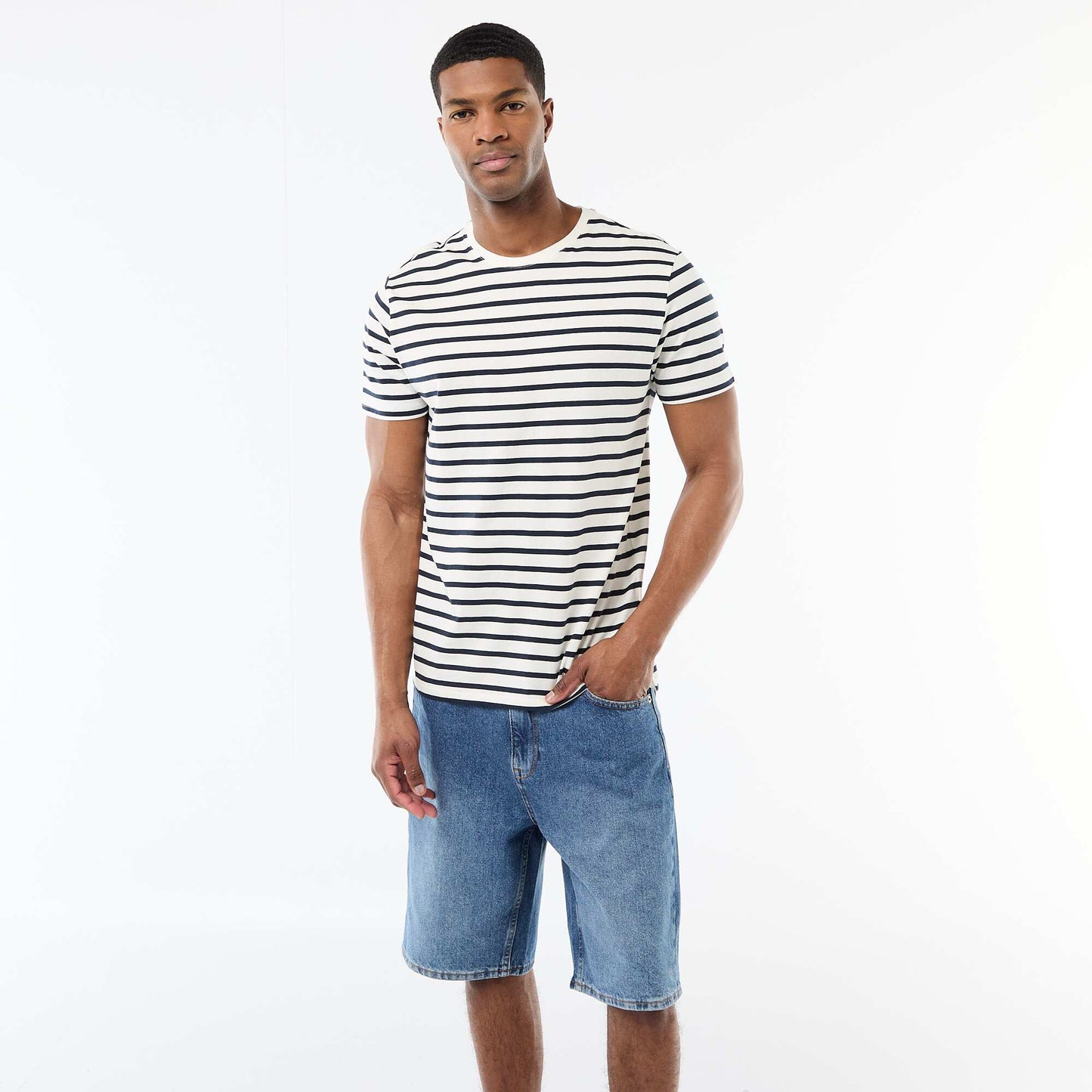 Striped T-shirt WHITE