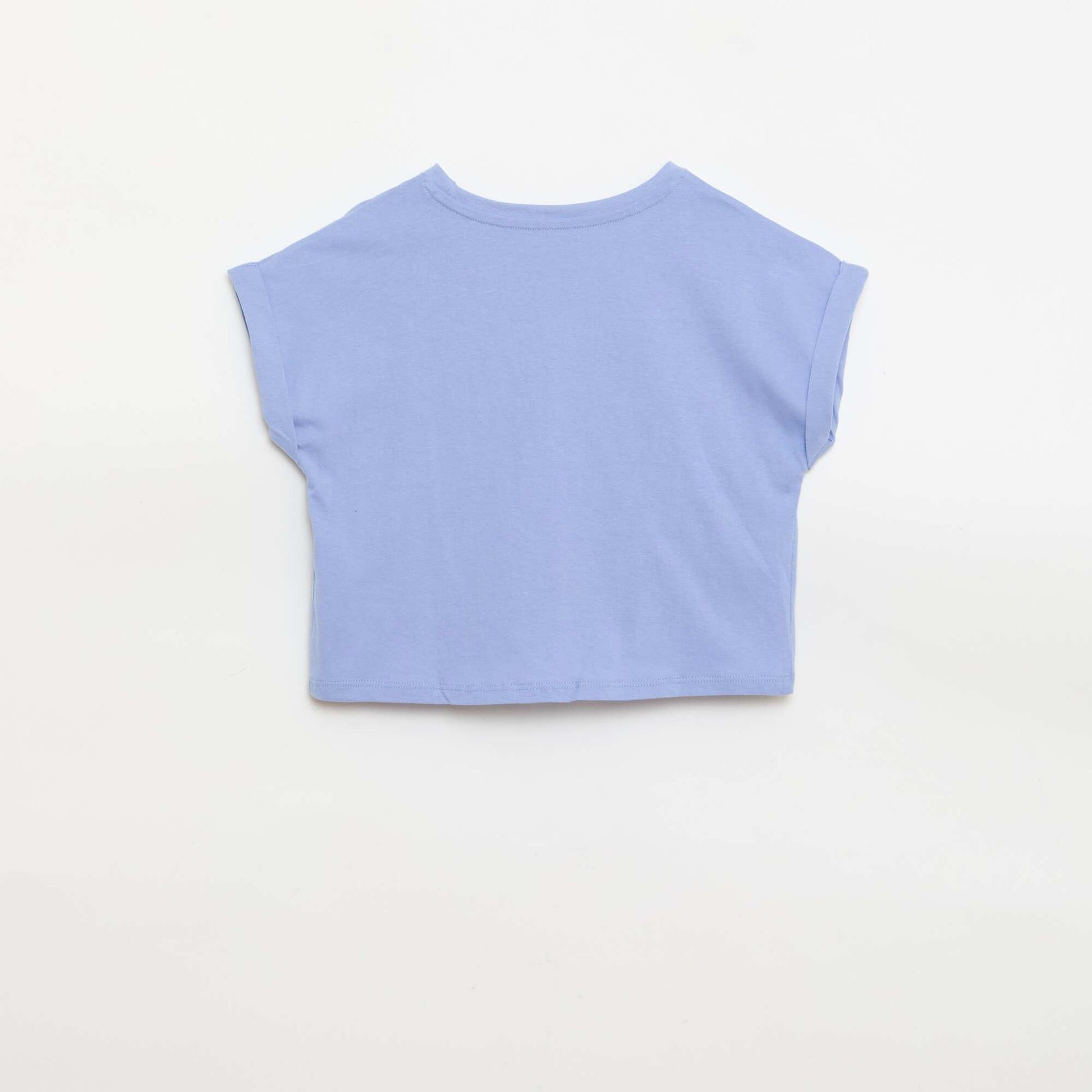 T-shirt with waist tie BLUE