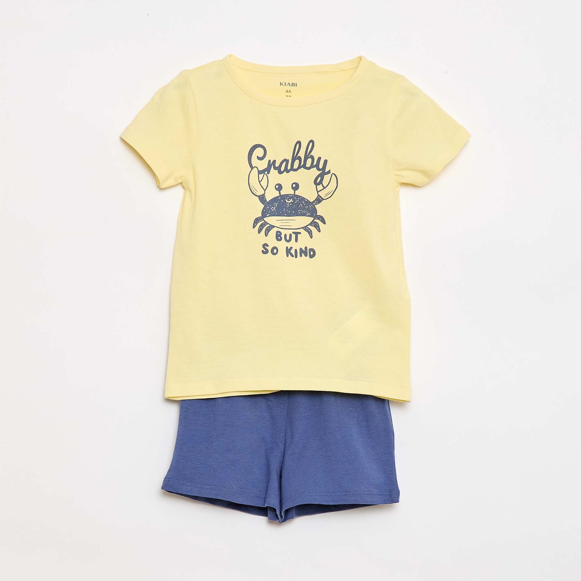T-shirt & Shorts Pyjama Set - 2 pieces YELLOW