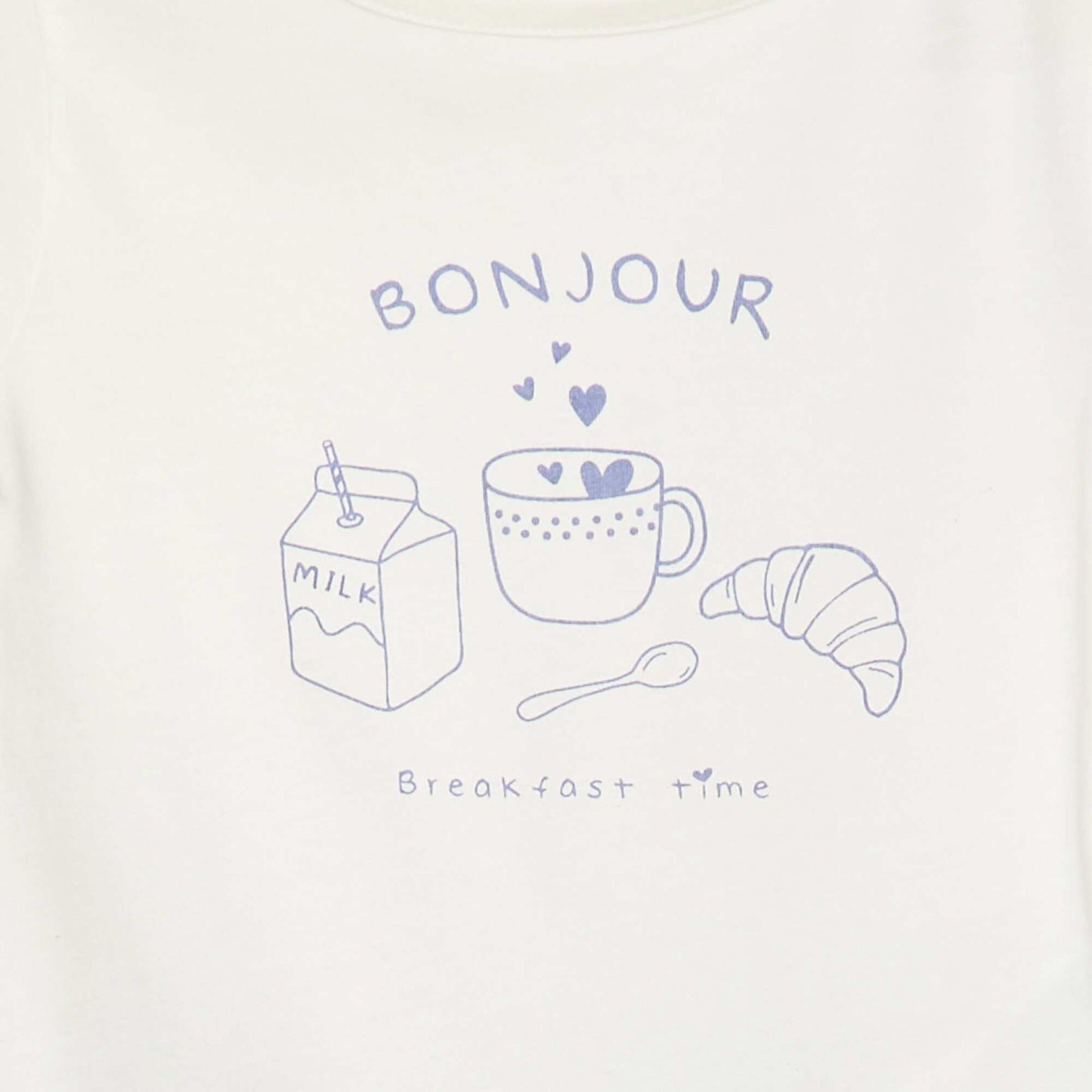 T-shirt & Shorts Pyjama Set - 2 pieces WHITE