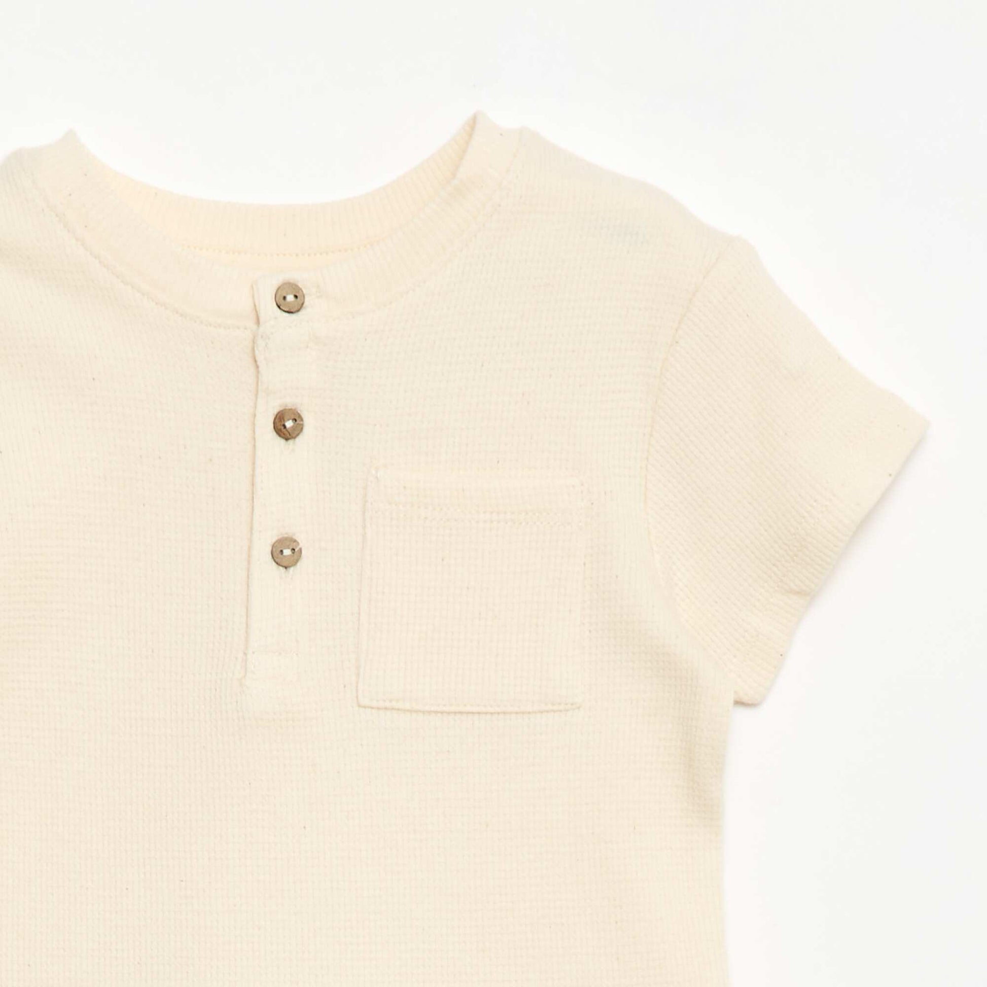 Ribbed Knit 2-Piece Short Pajama Set WHITE