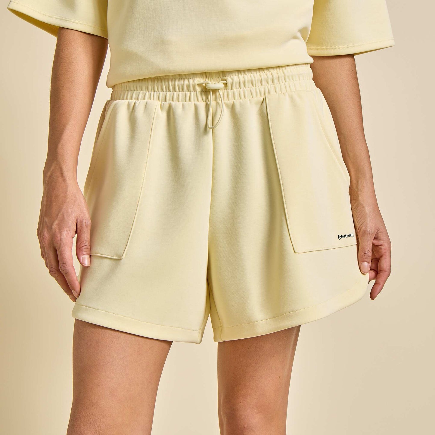 Oversized Sports Shorts YELLOW