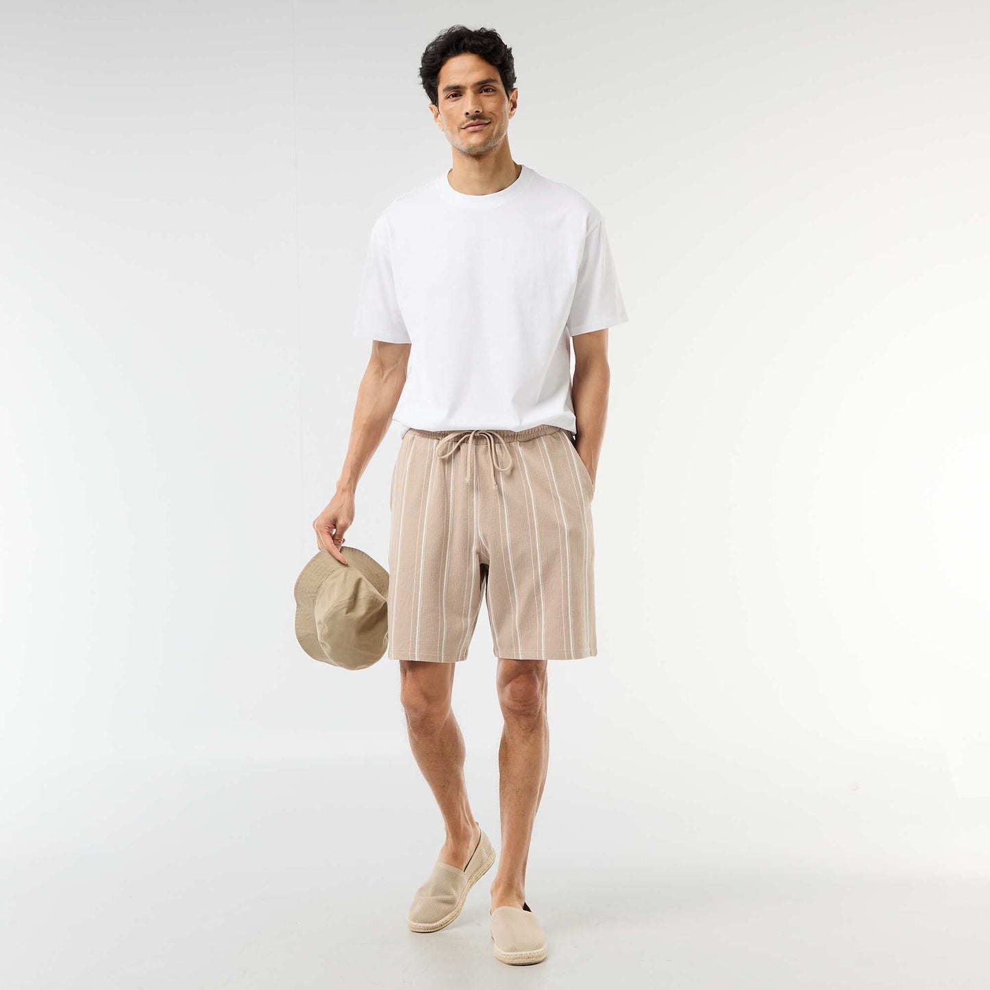Comfort Fit / Oversized Plain T-shirt WHITE