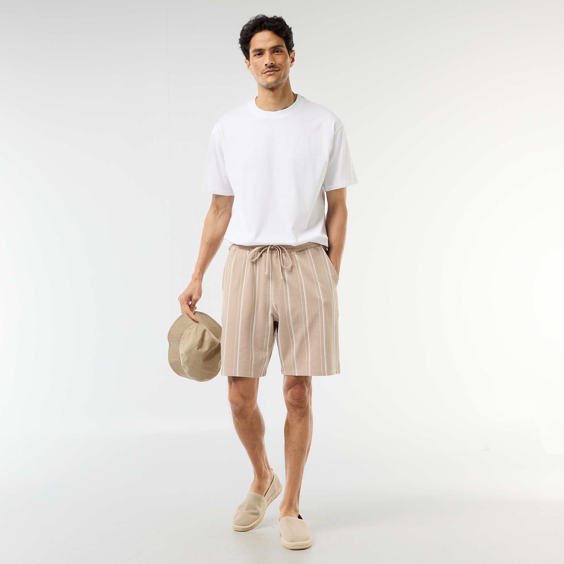 Comfort Fit / Oversized Plain T-shirt WHITE