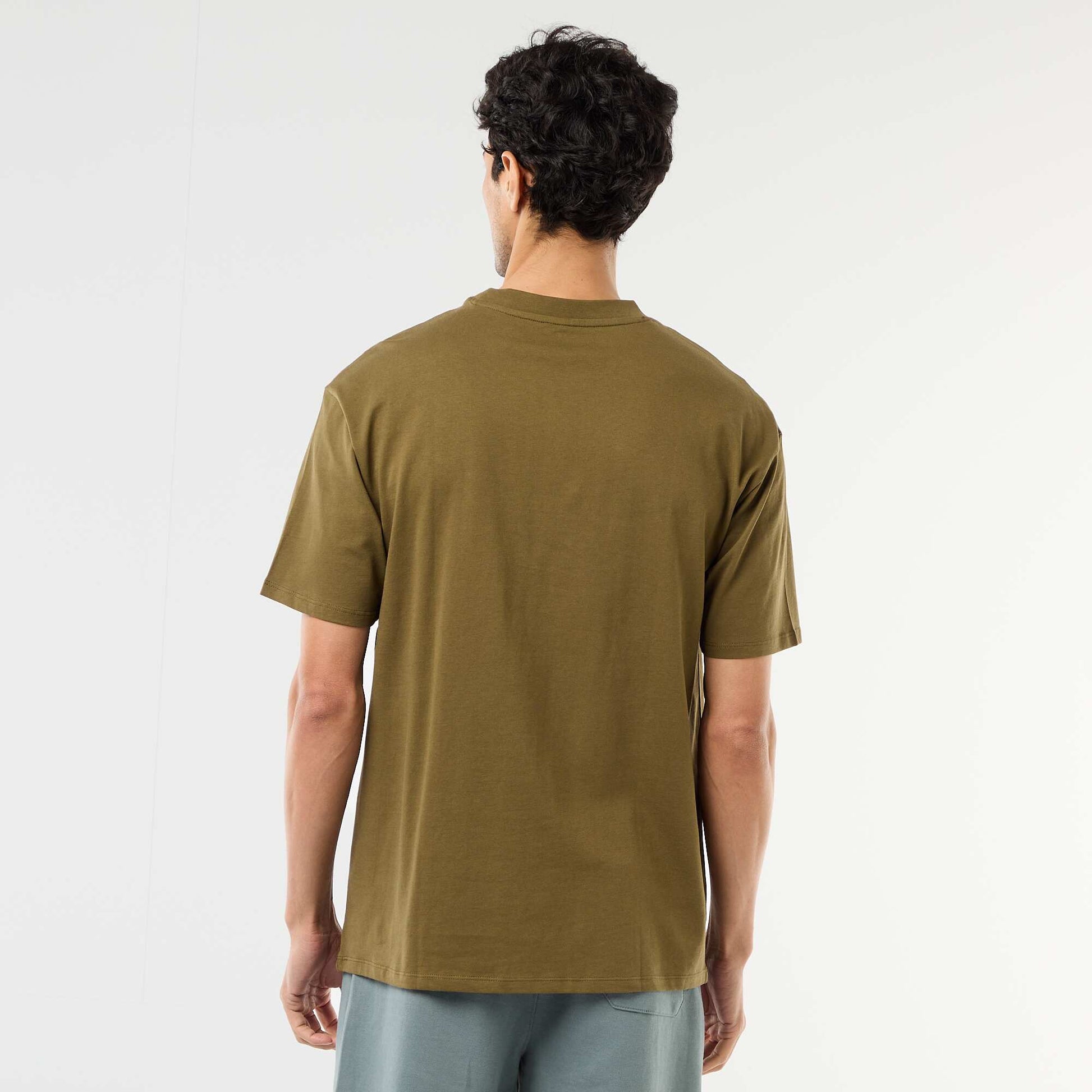 Comfort Fit / Oversized Plain T-shirt GREEN