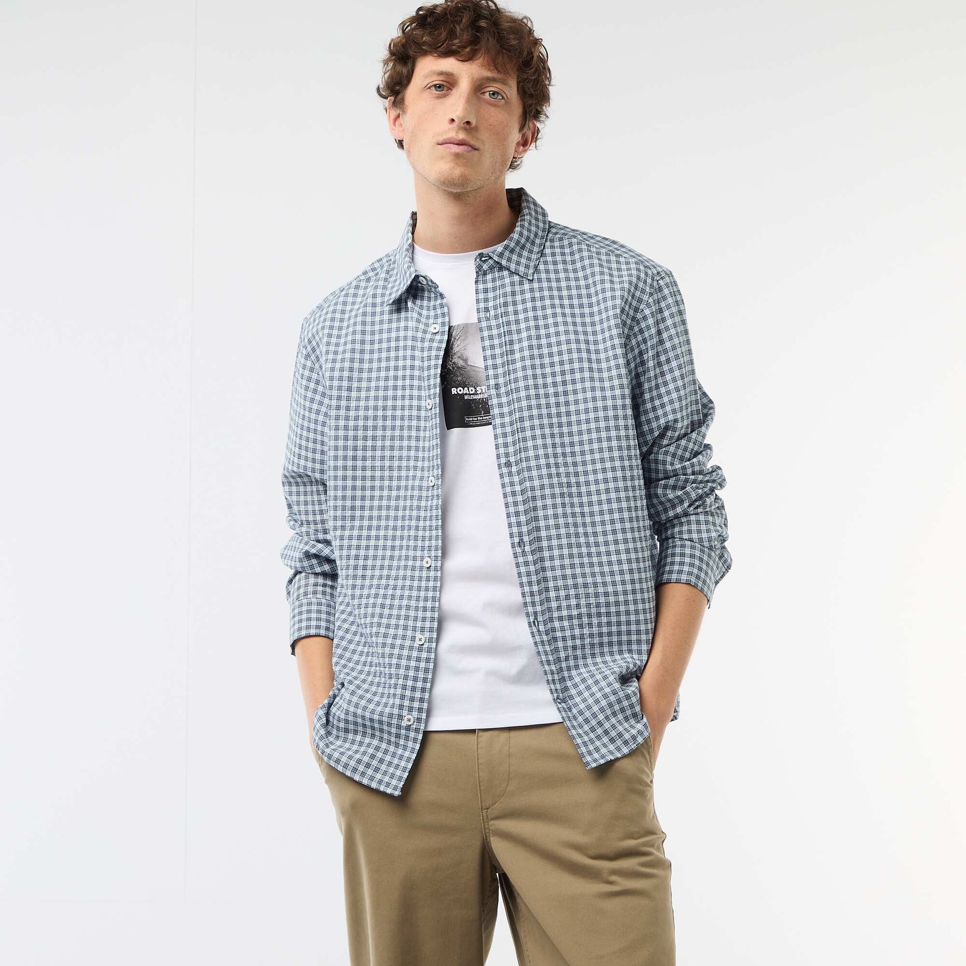 Checked Shirt BLUE