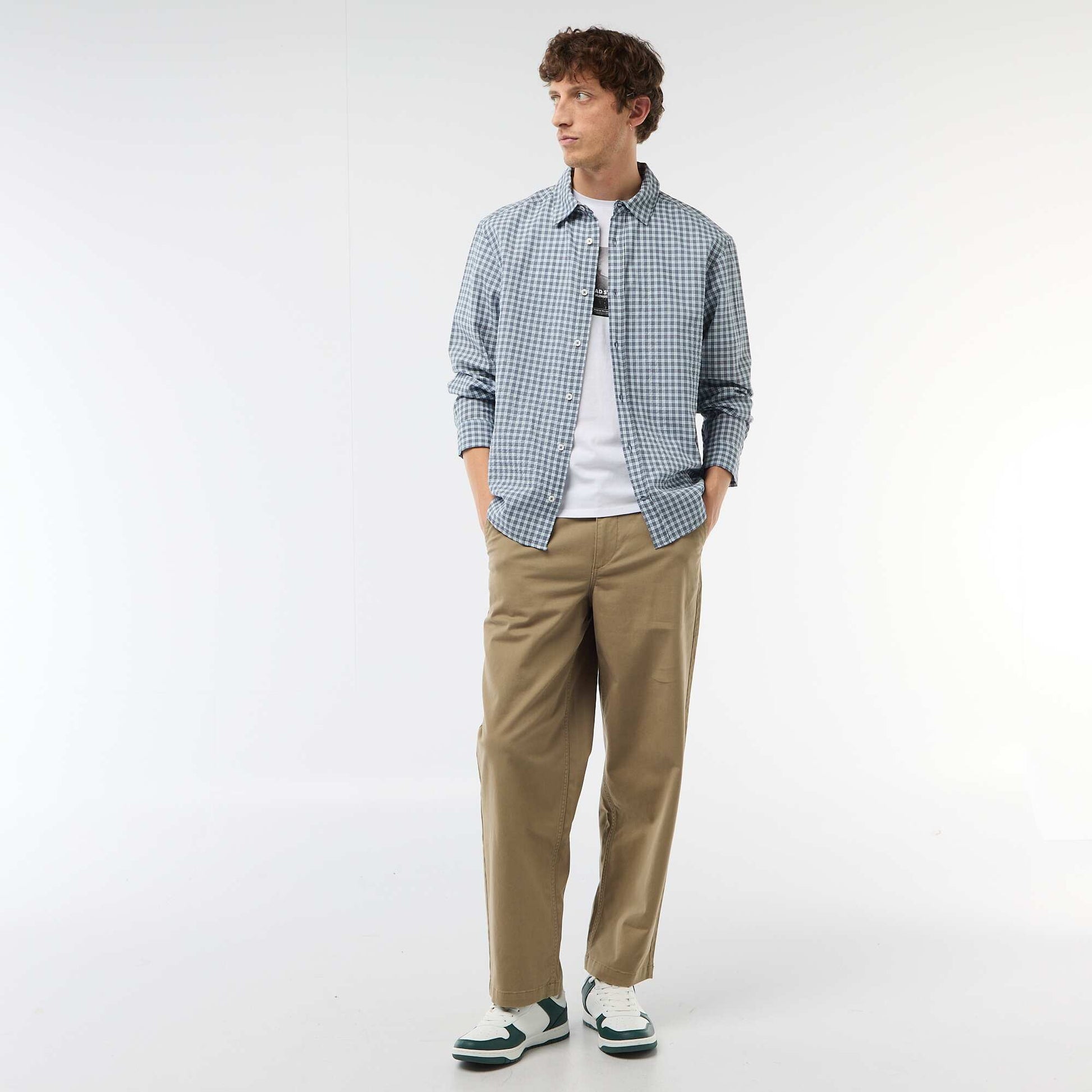 Checked Shirt BLUE