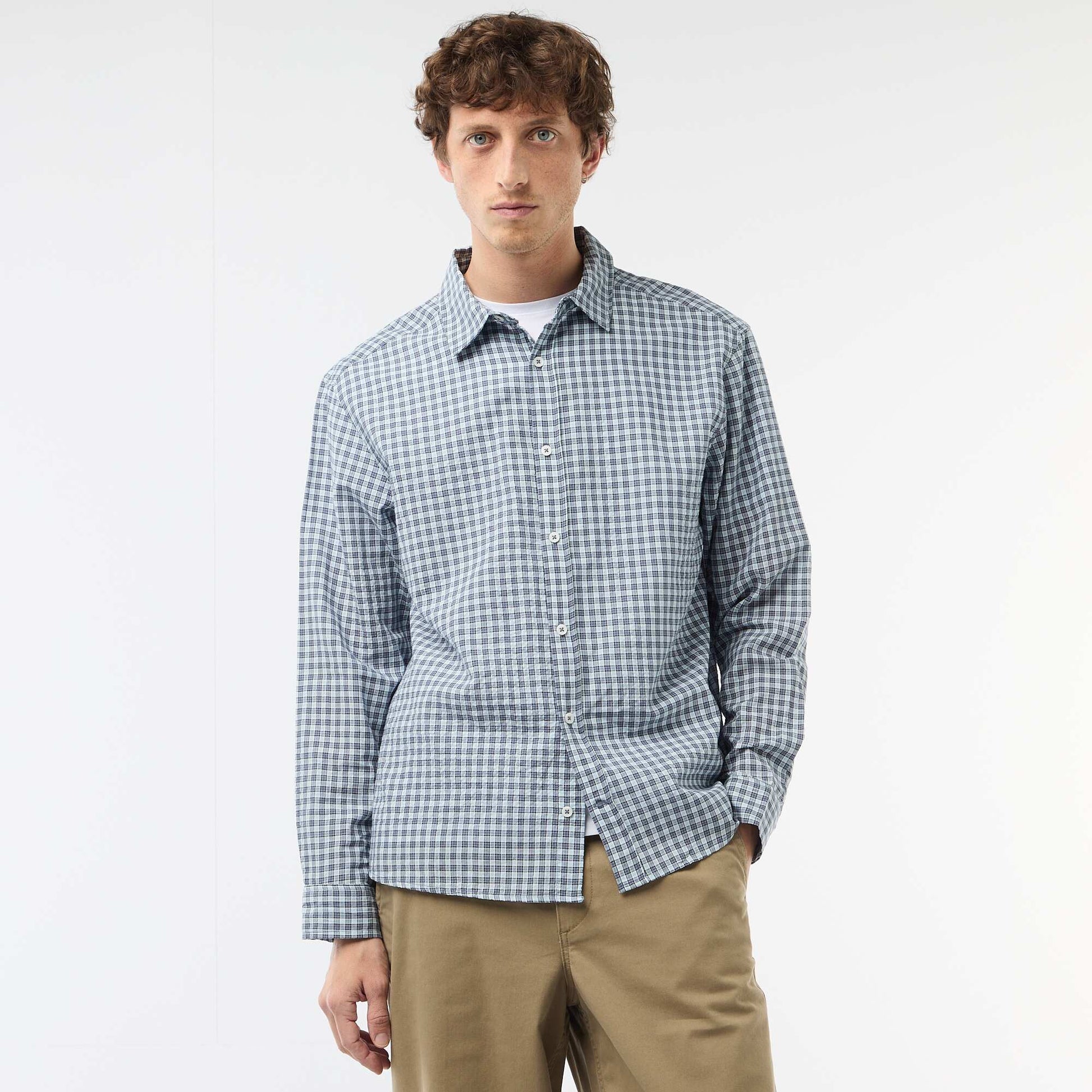 Checked Shirt BLUE
