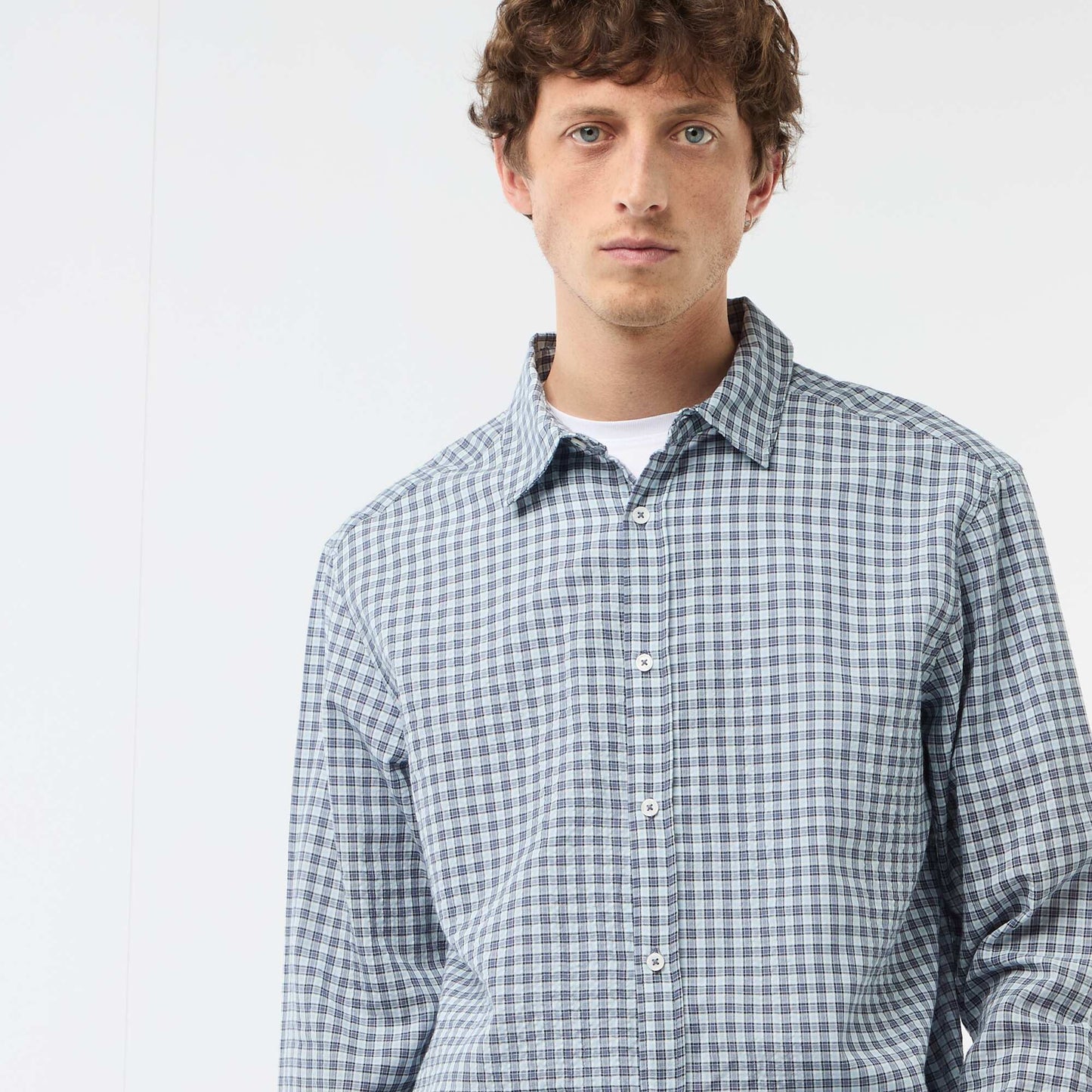 Checked Shirt BLUE