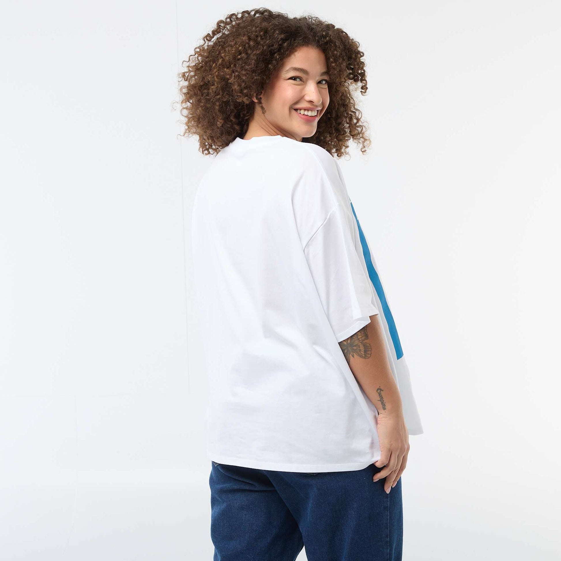 Oversized Short-Sleeve T-Shirt WHITE