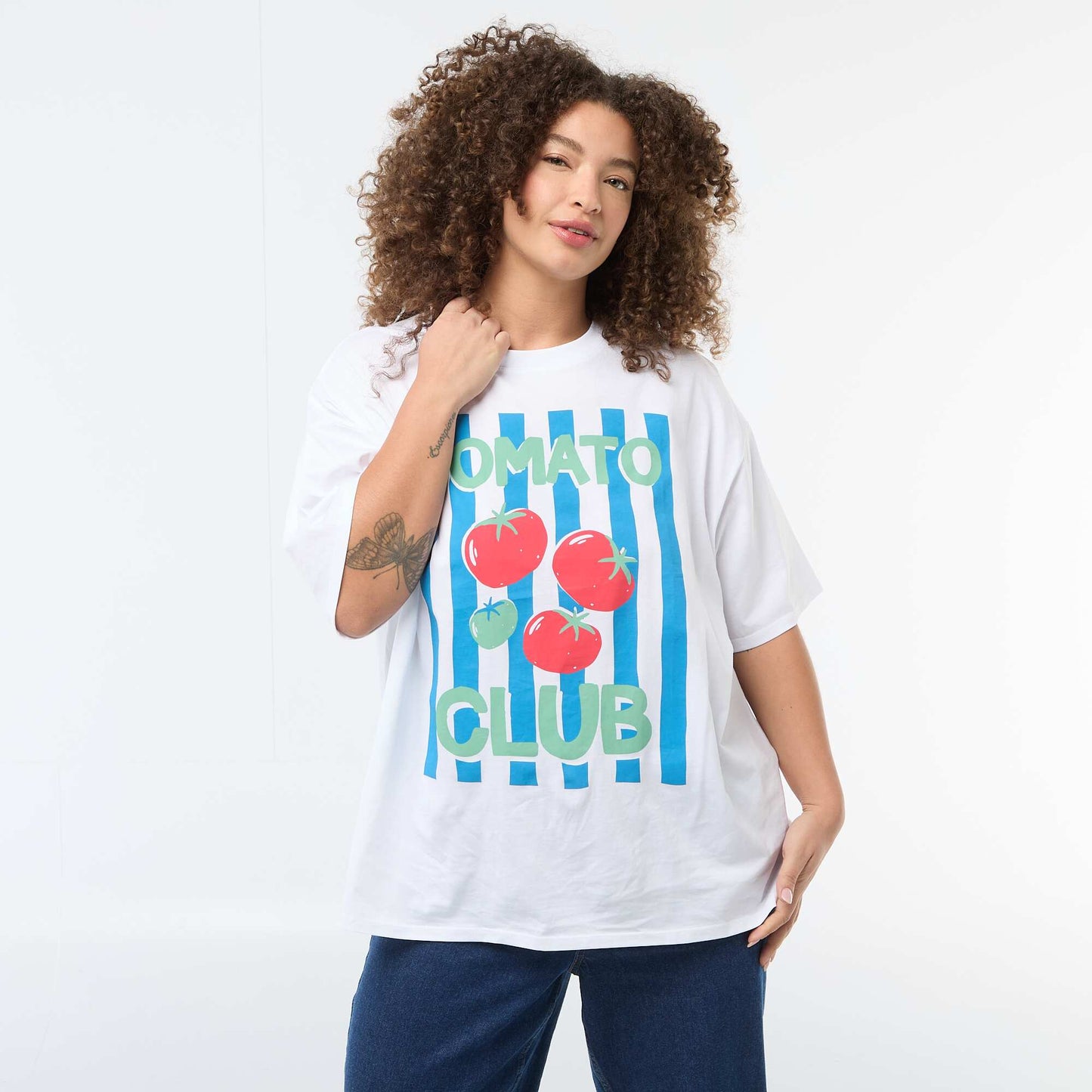 Oversized Short-Sleeve T-Shirt WHITE