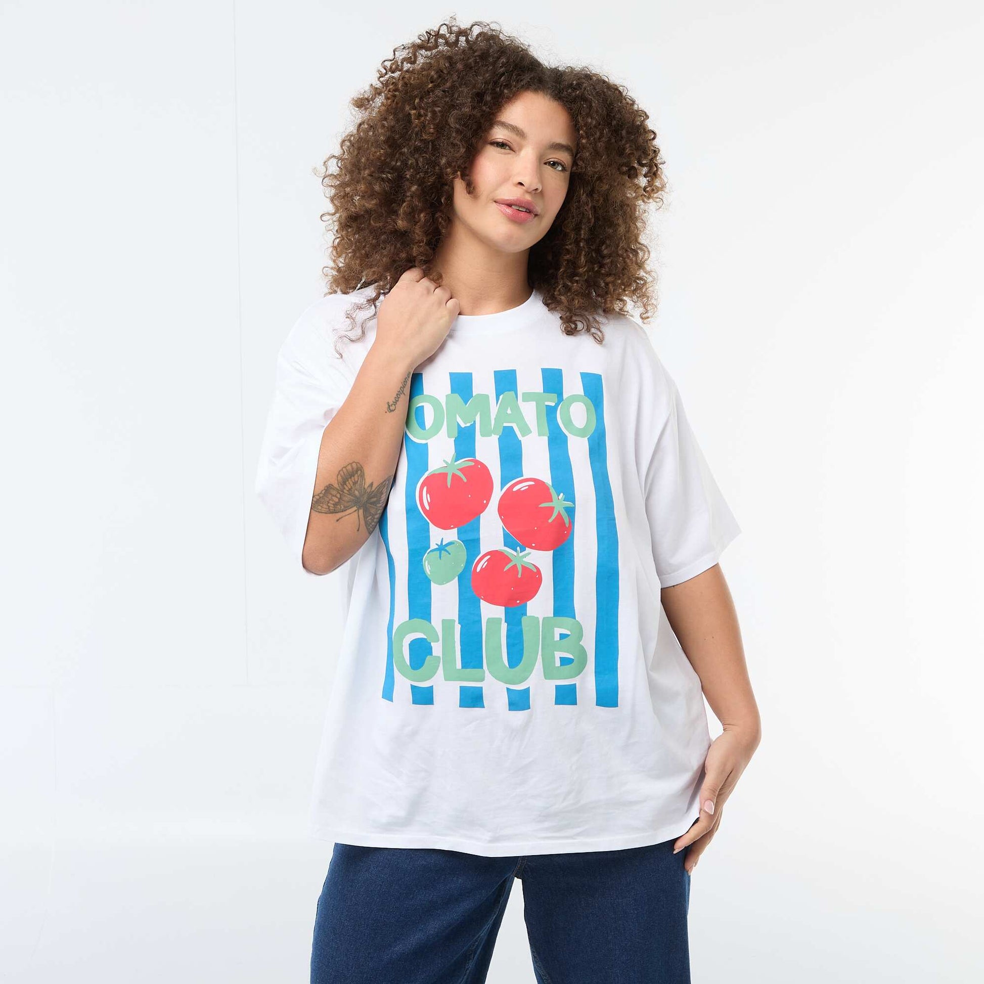 Oversized Short-Sleeve T-Shirt WHITE