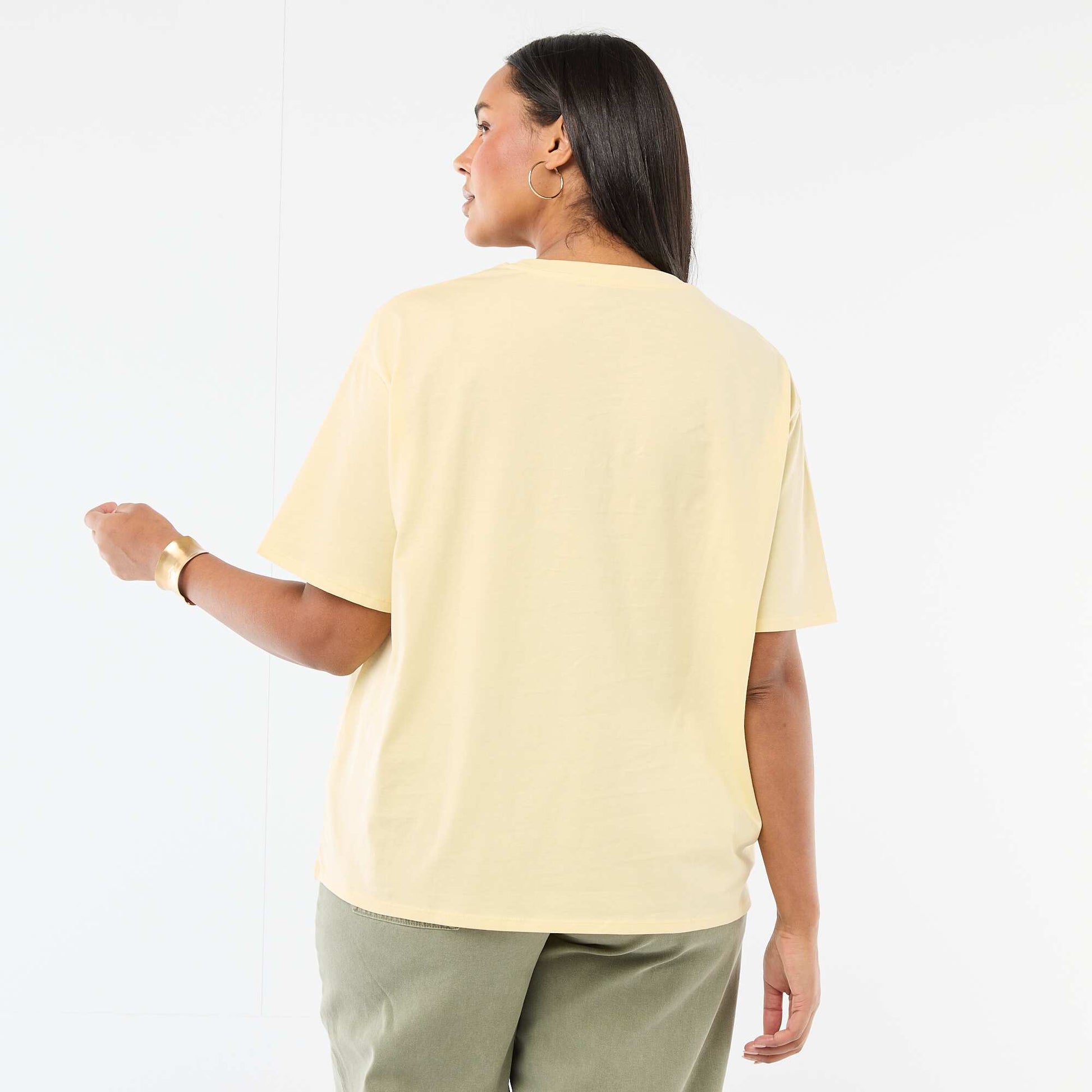 Oversized Short-Sleeve T-Shirt YELLOW