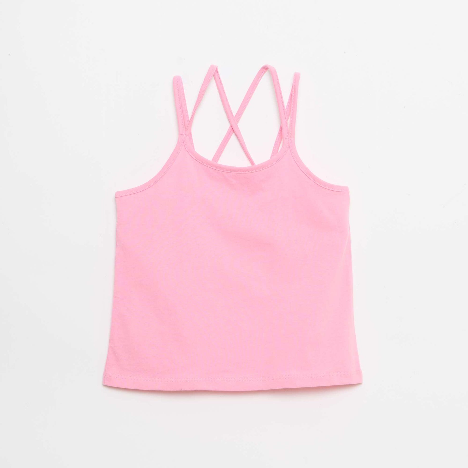 Set of 2 Tank Tops  1 Printed WHITE