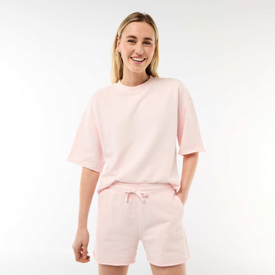 3/4 Sleeve French Terry T-shirt PINK