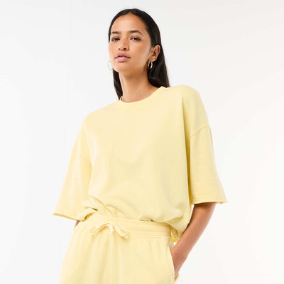 3/4 Sleeve French Terry T-shirt YELLOW