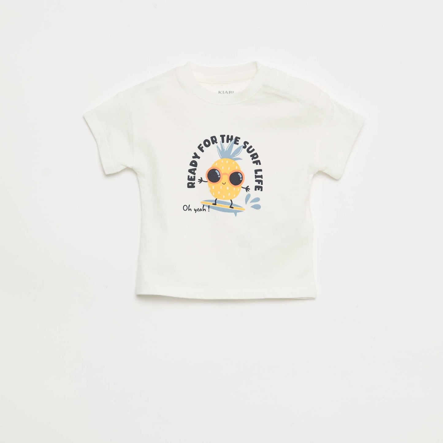 Cotton Summer Pajama Set WHITE